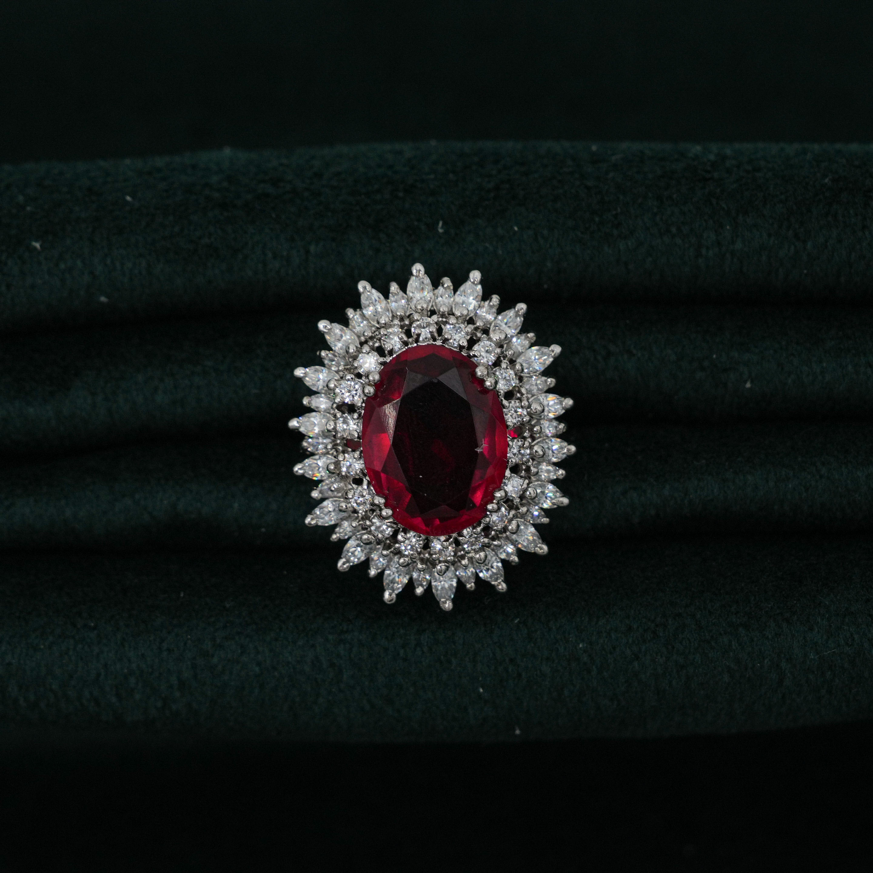 Silver Ruby Ring
