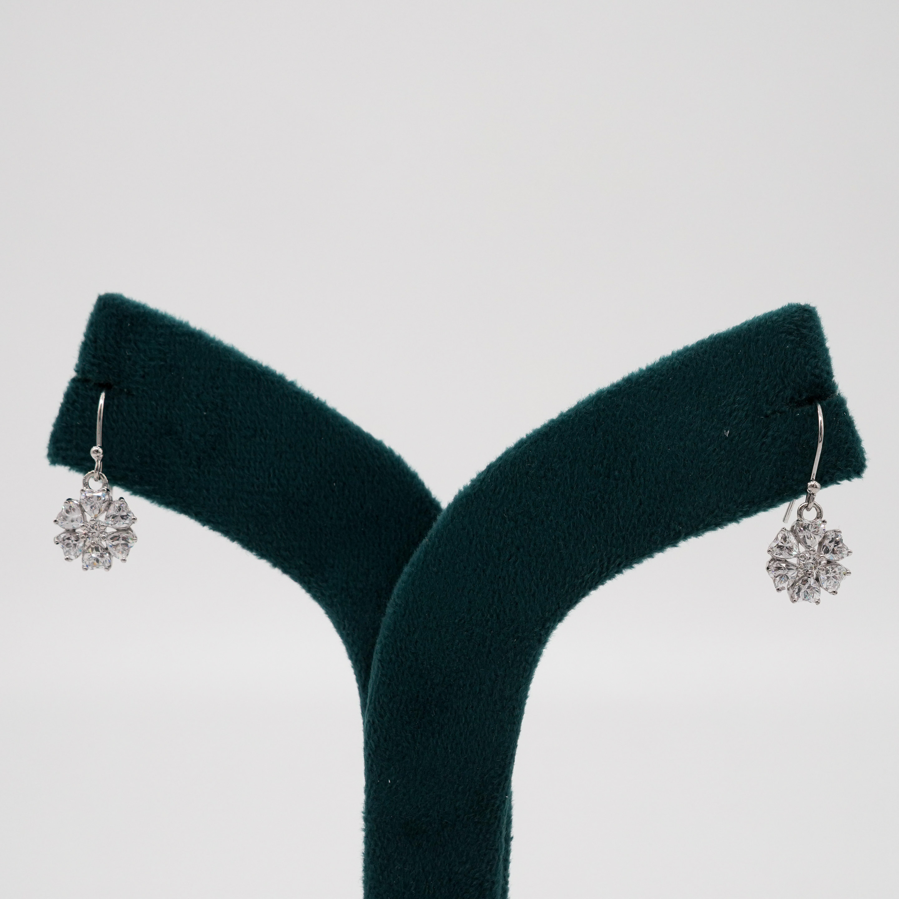 Silver Flower Earrings