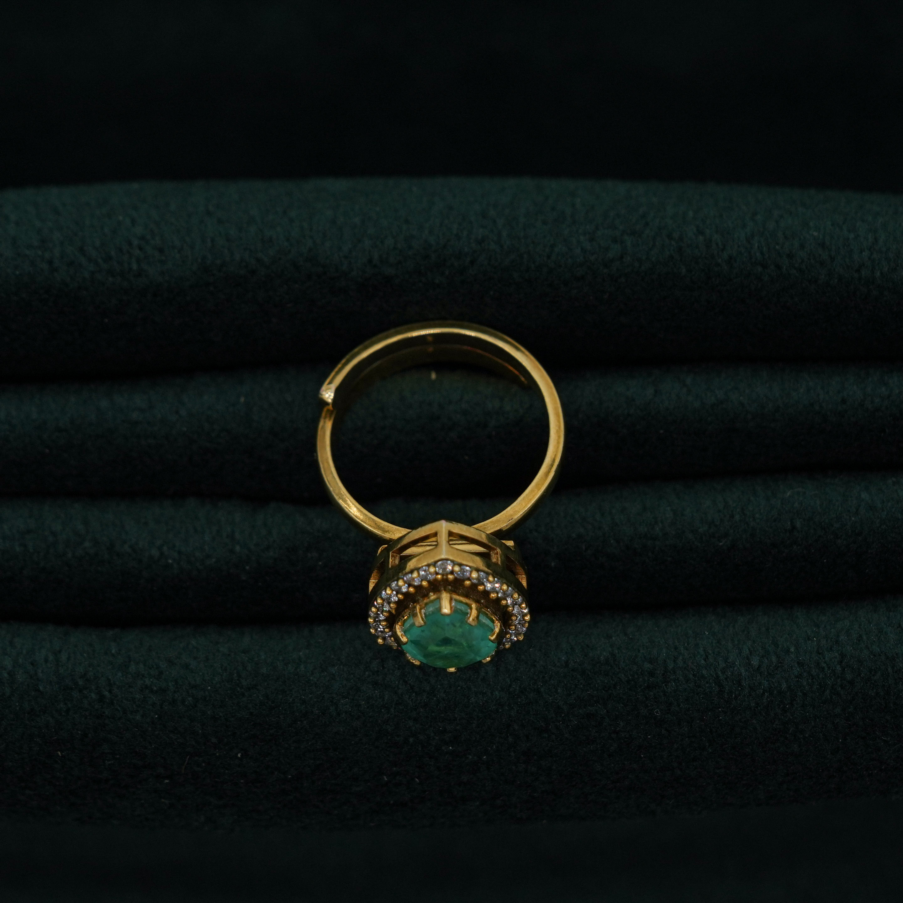 Silver Emerald Ring