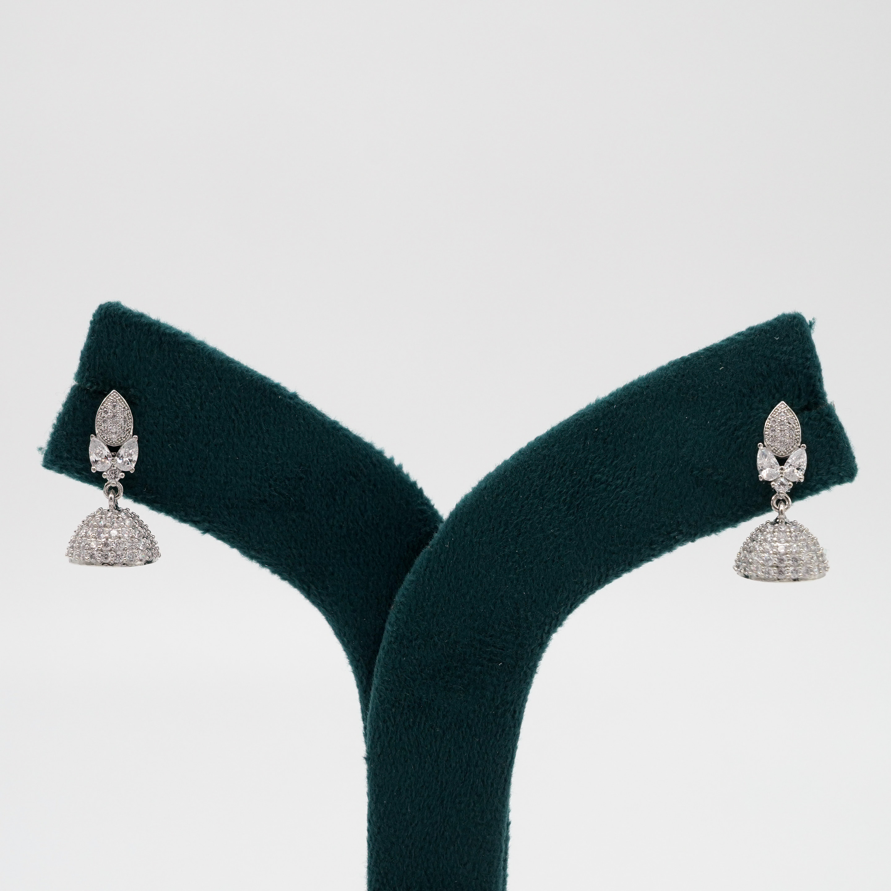 Tulasii - The Concept Jewelry - Silver Jhumka Earrings