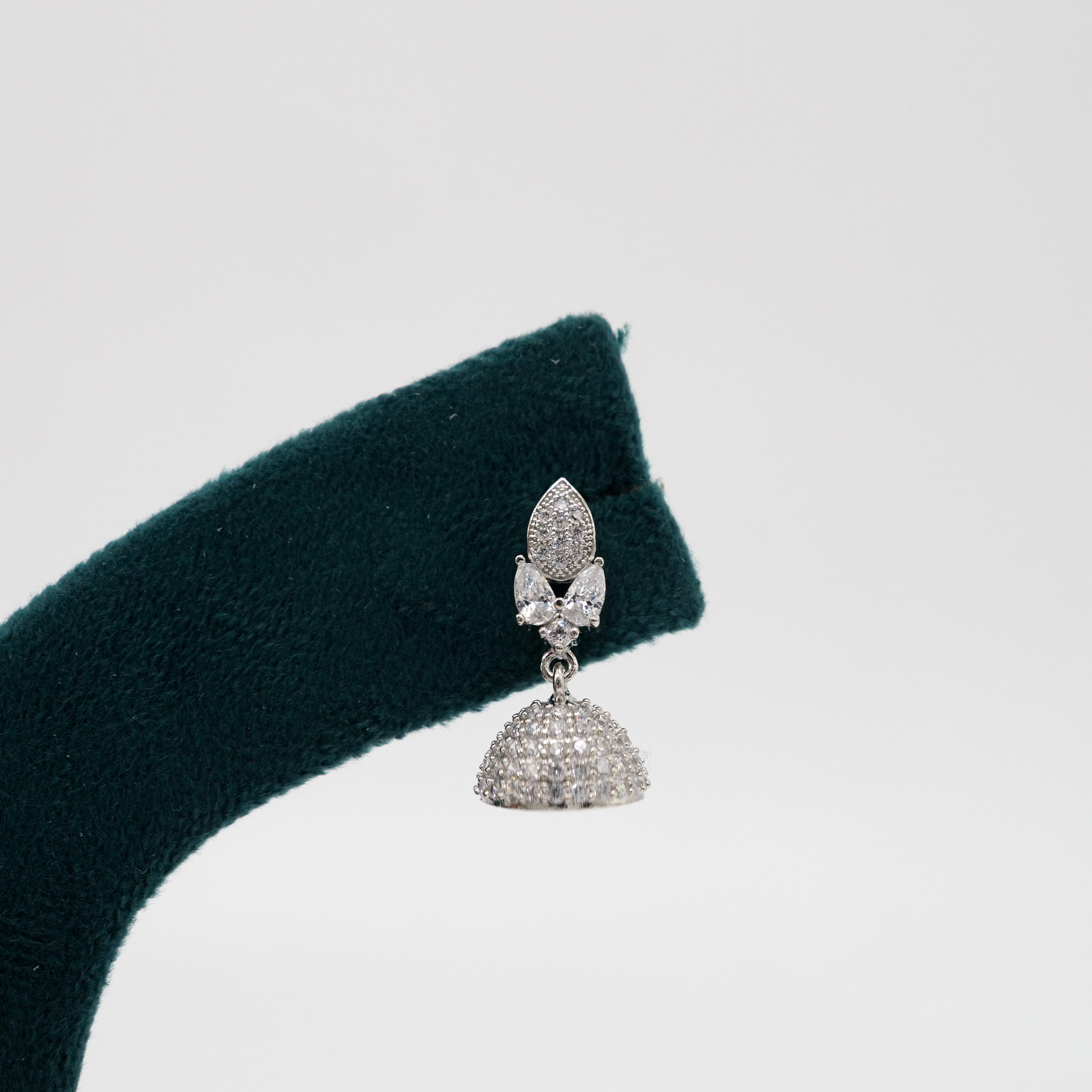 Tulasii - The Concept Jewelry - Silver Jhumka Earrings