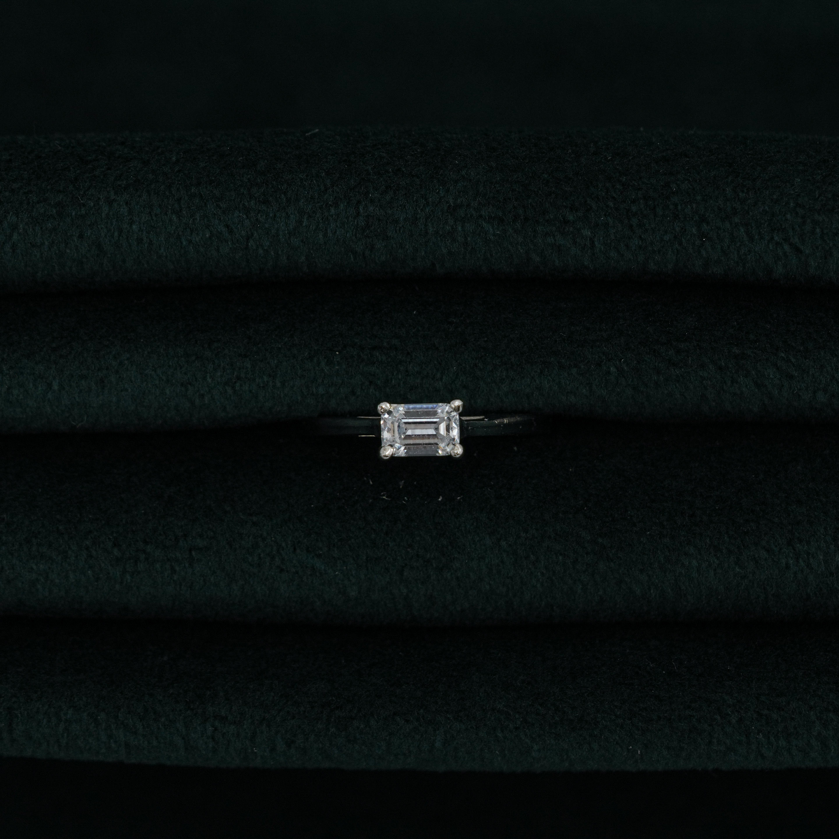 Silver Baguette Ring