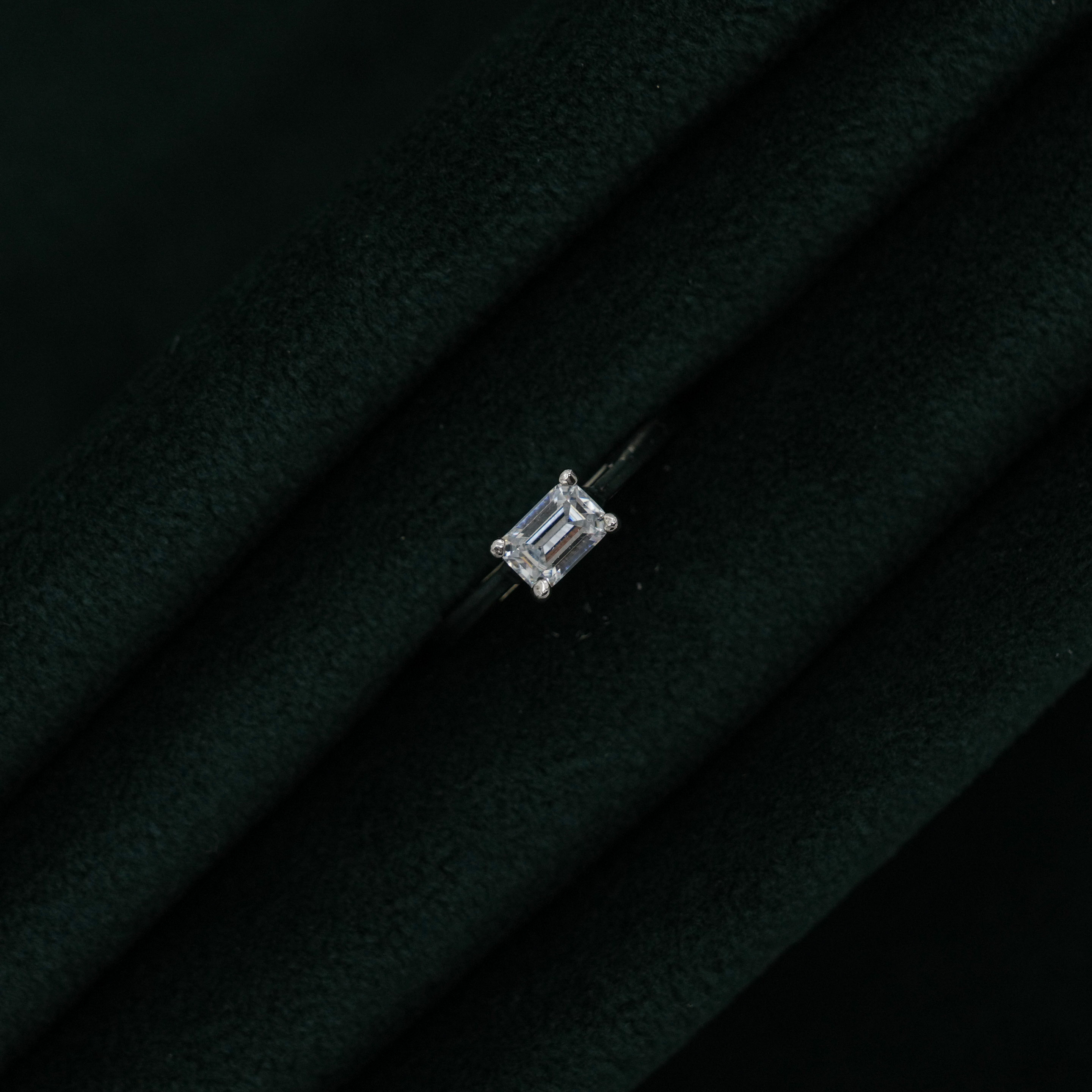 Silver Baguette Ring