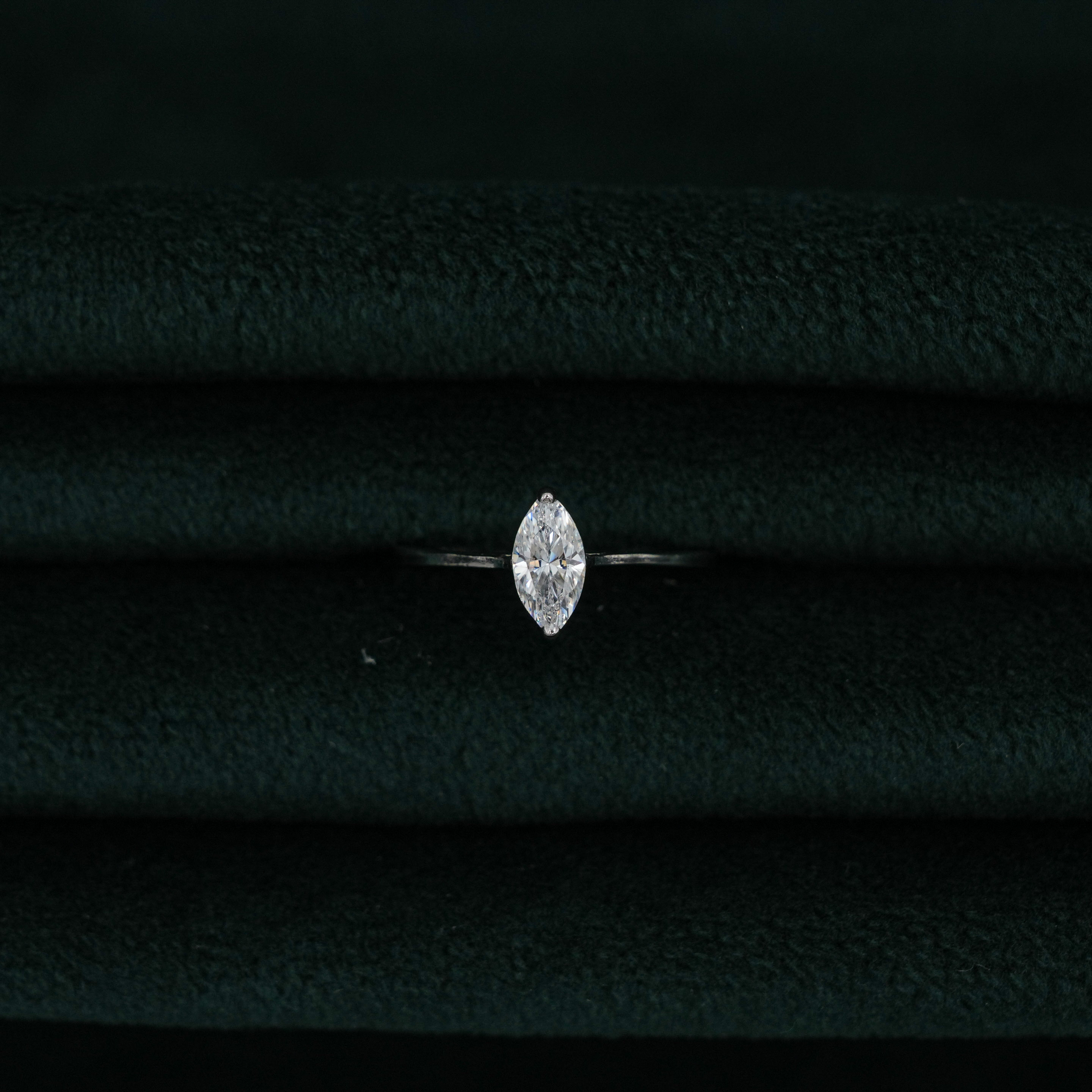 Tulasii - The Concept Jewelry - Silver Marquise Ring