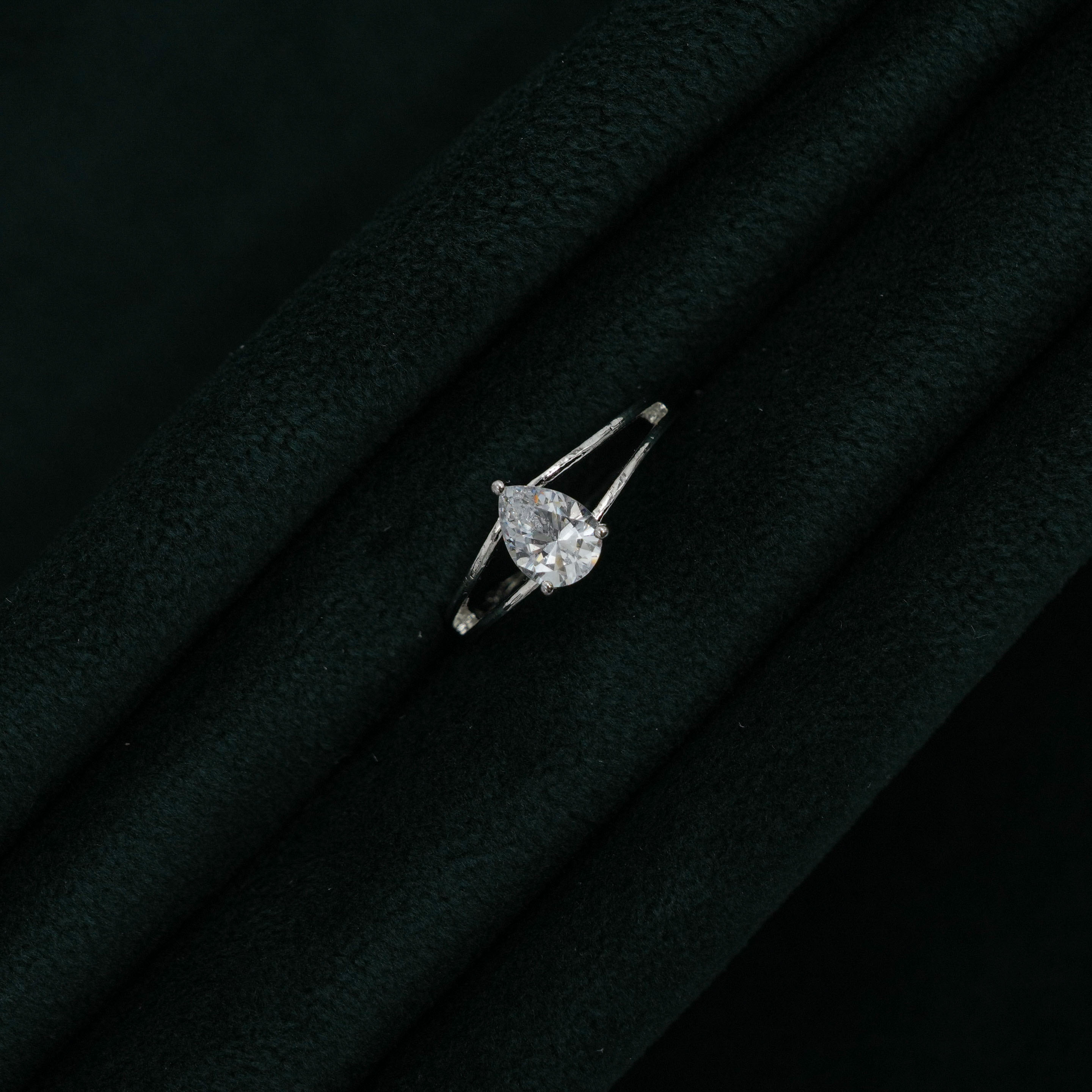 Silver Drop Ring