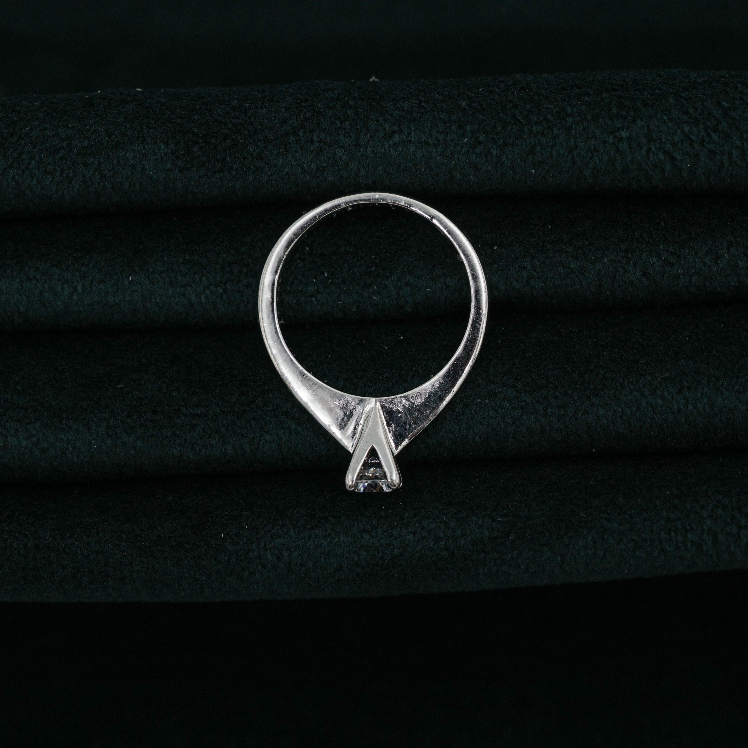 Silver Solitaire Ring