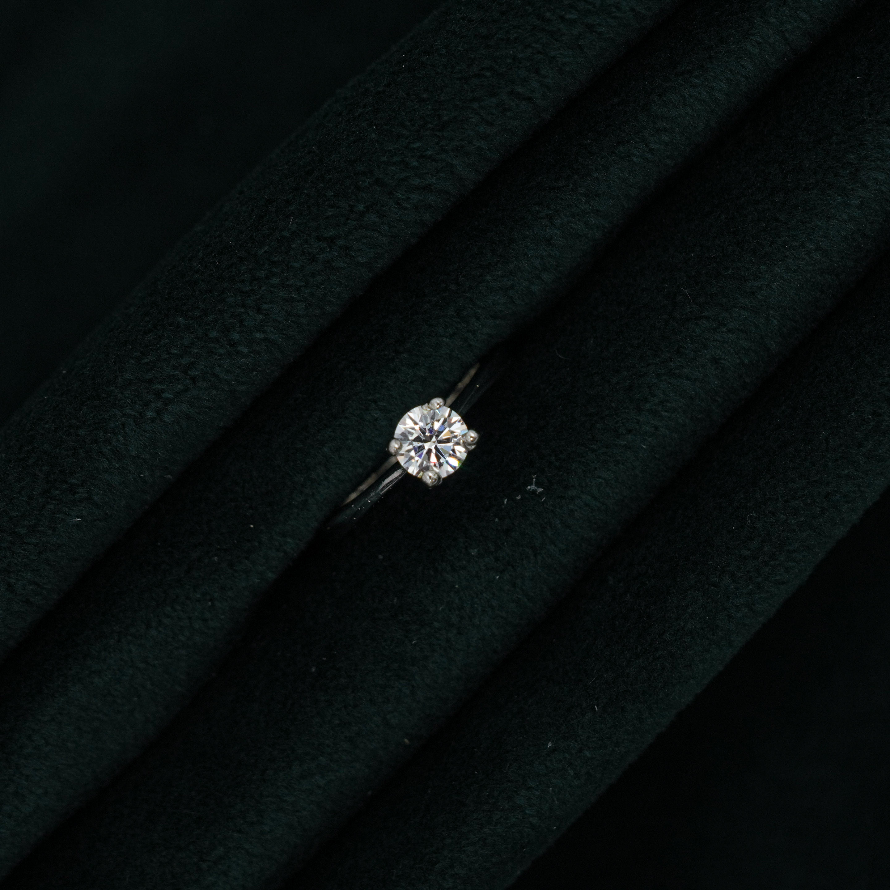 Silver Solitaire Ring