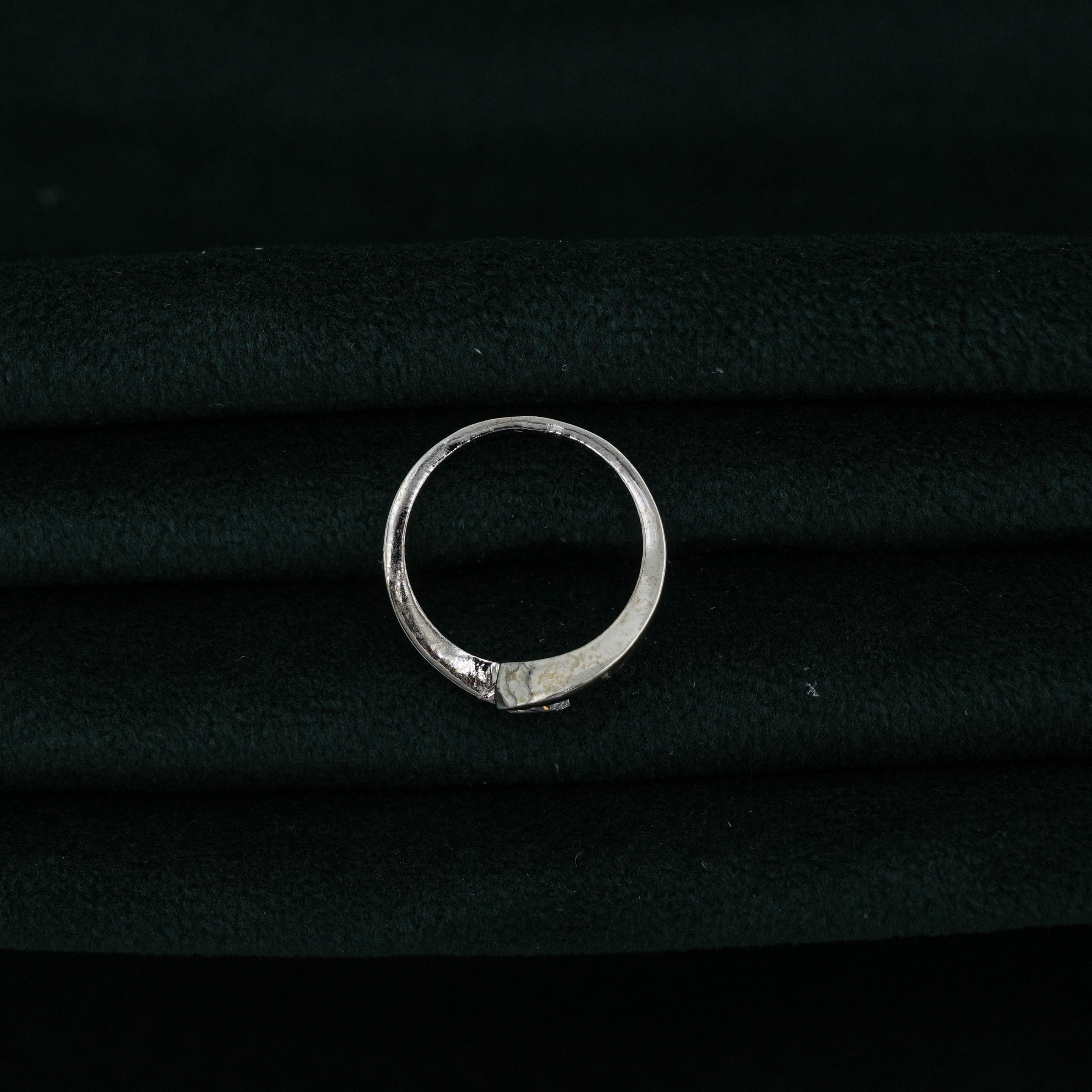 Silver Solitaire Ring
