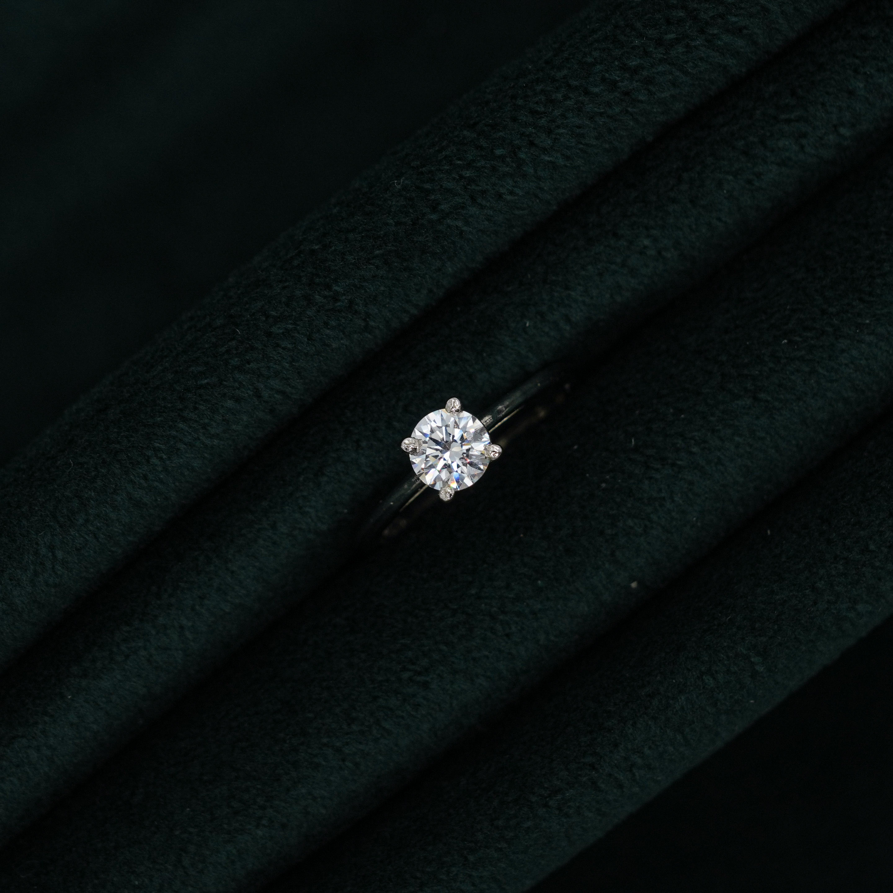 Silver Solitaire Ring