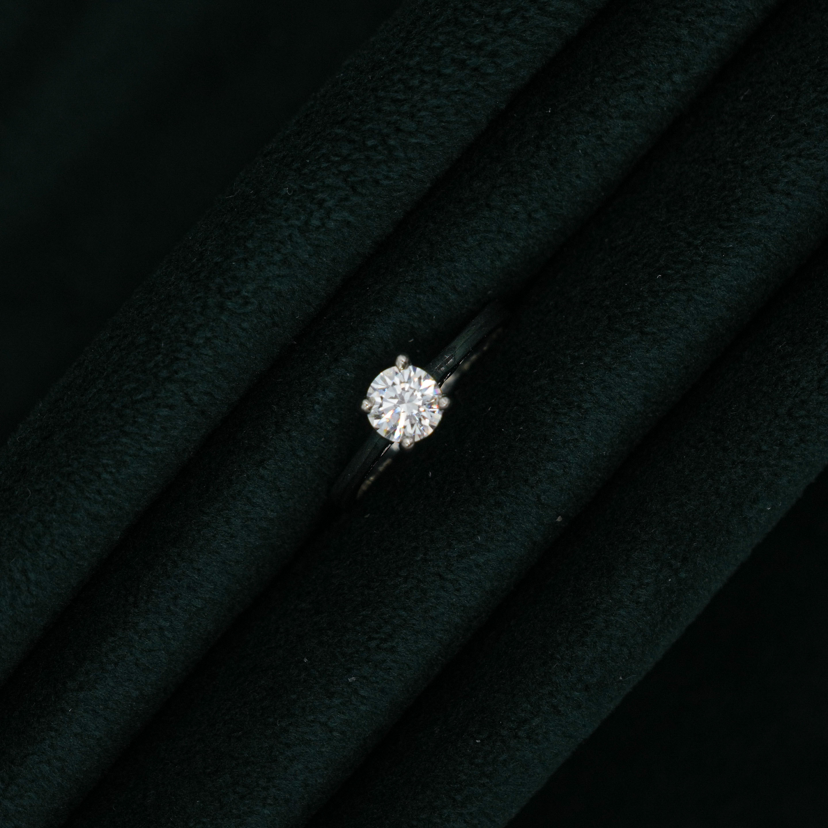 Silver Solitaire Ring