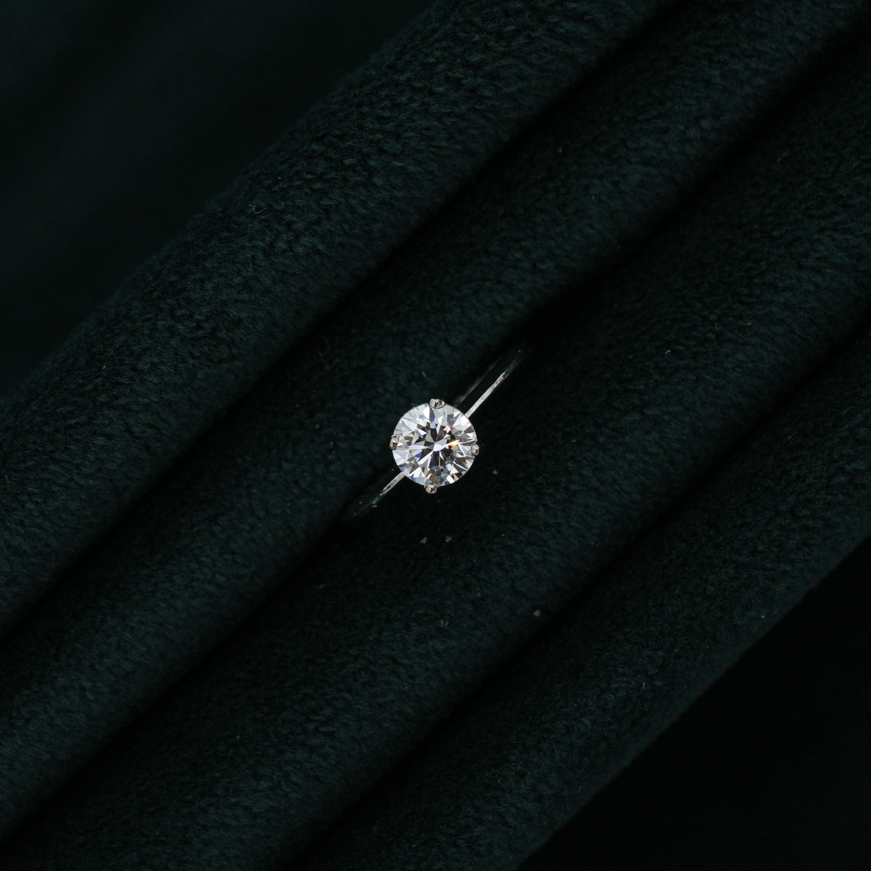 Silver Solitaire Ring