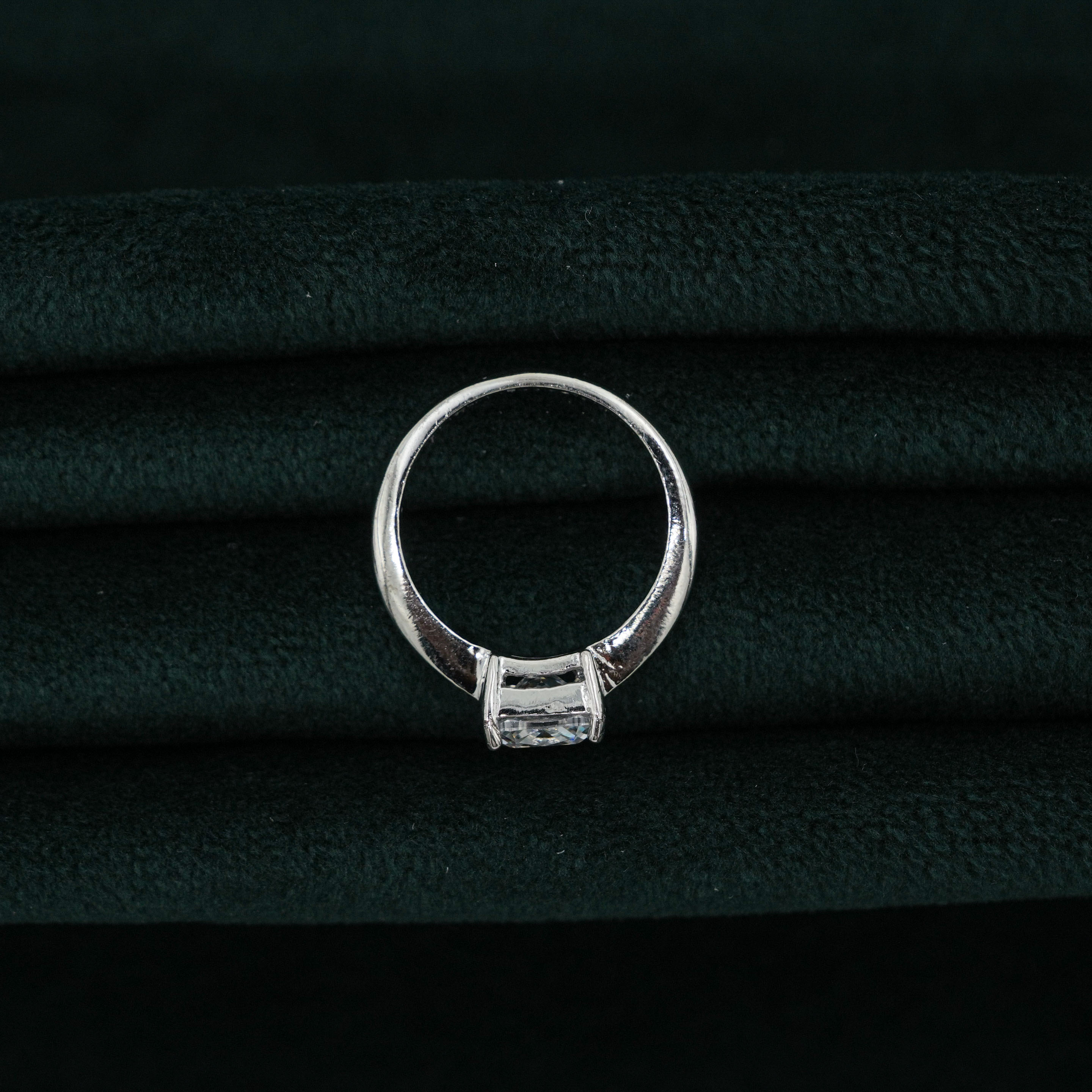 Silver Square Ring