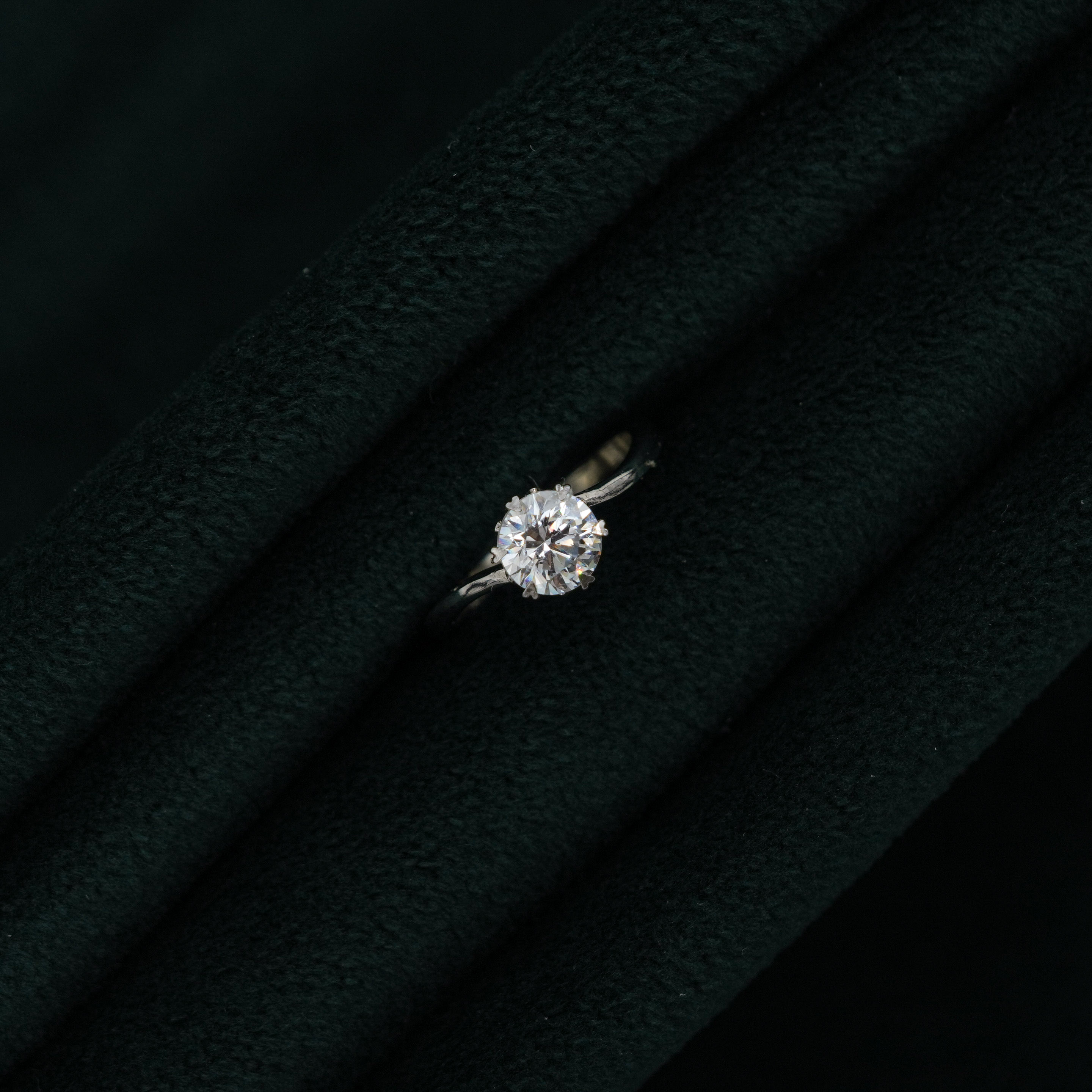 Silver Solitaire Ring