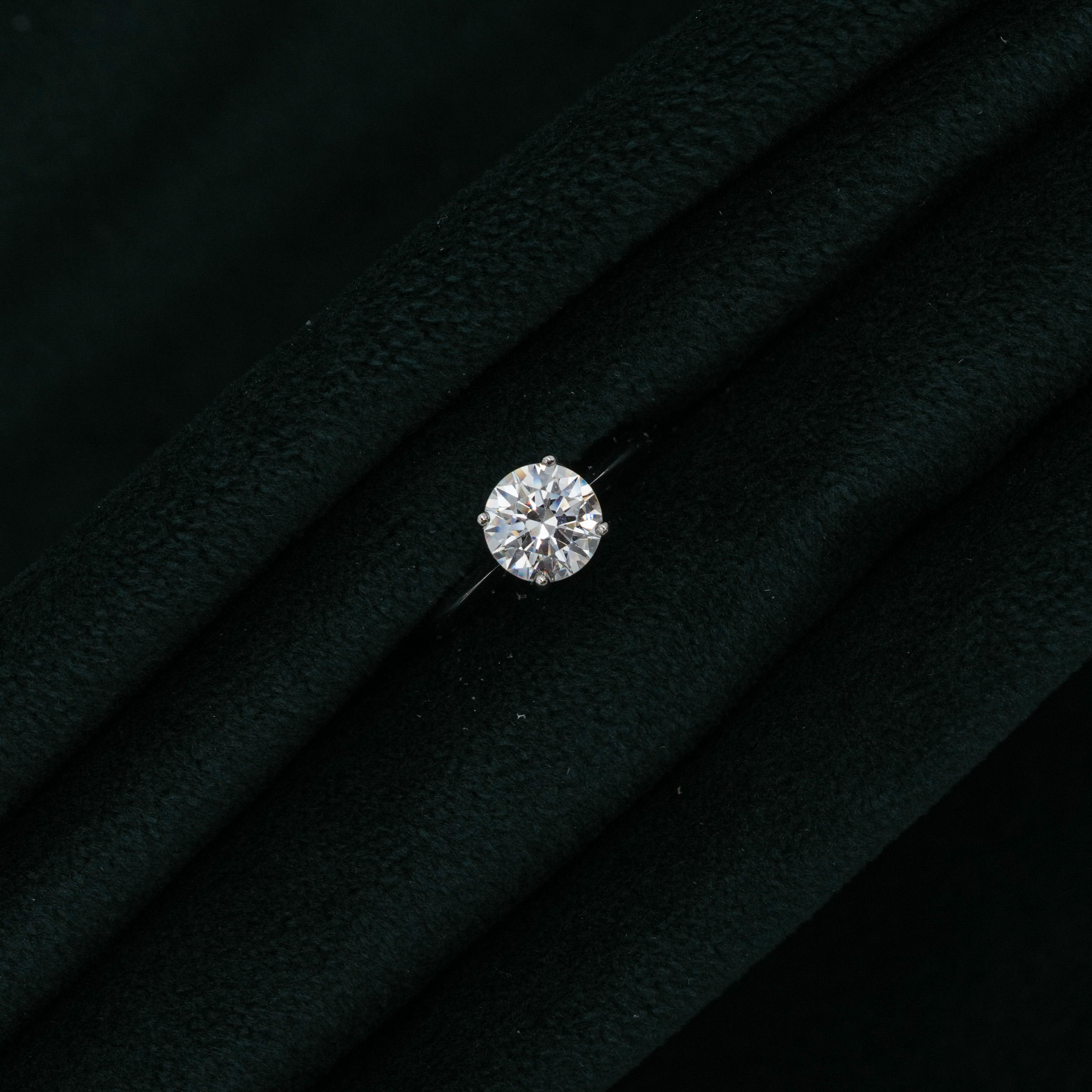 Silver Solitaire Ring