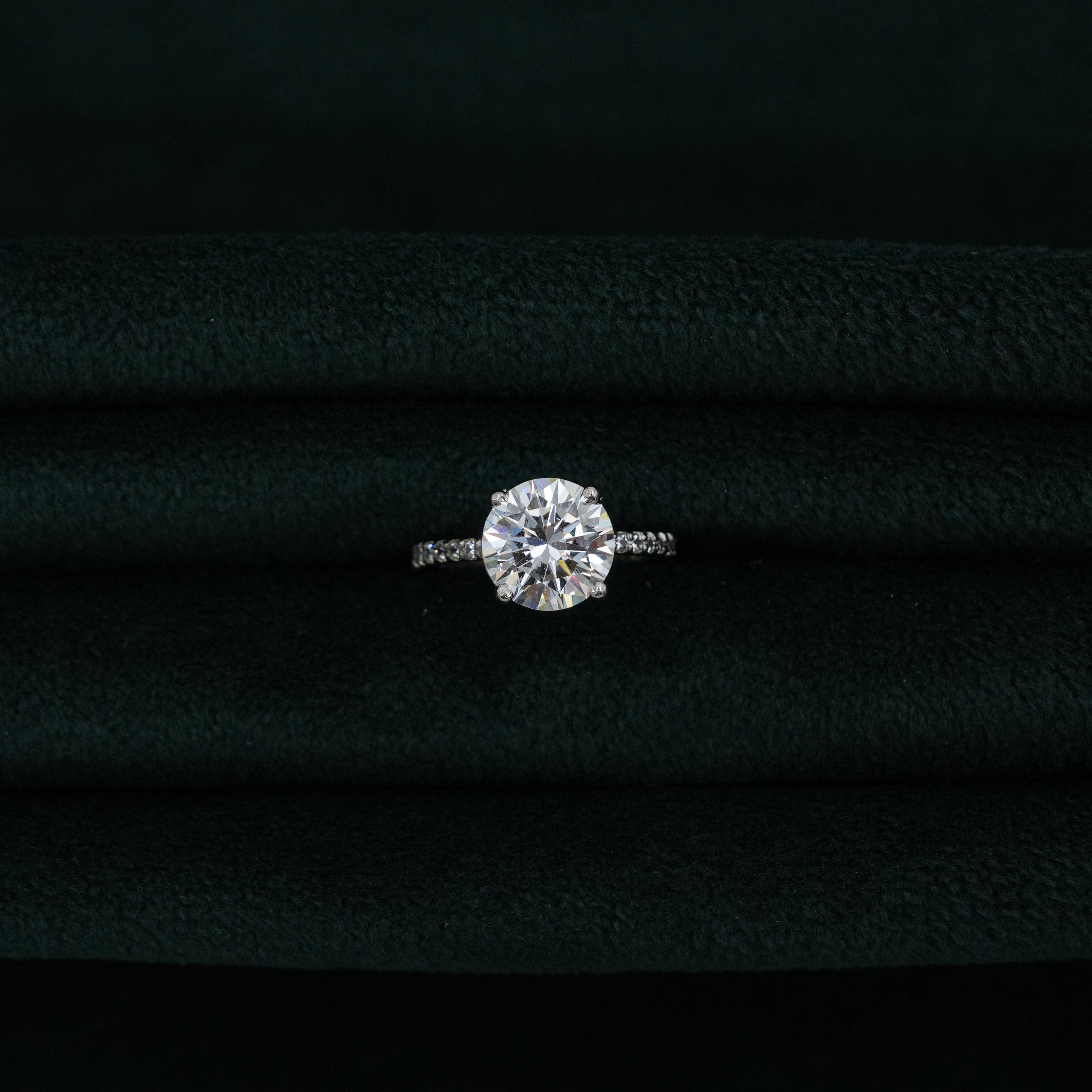 Silver Solitaire Ring