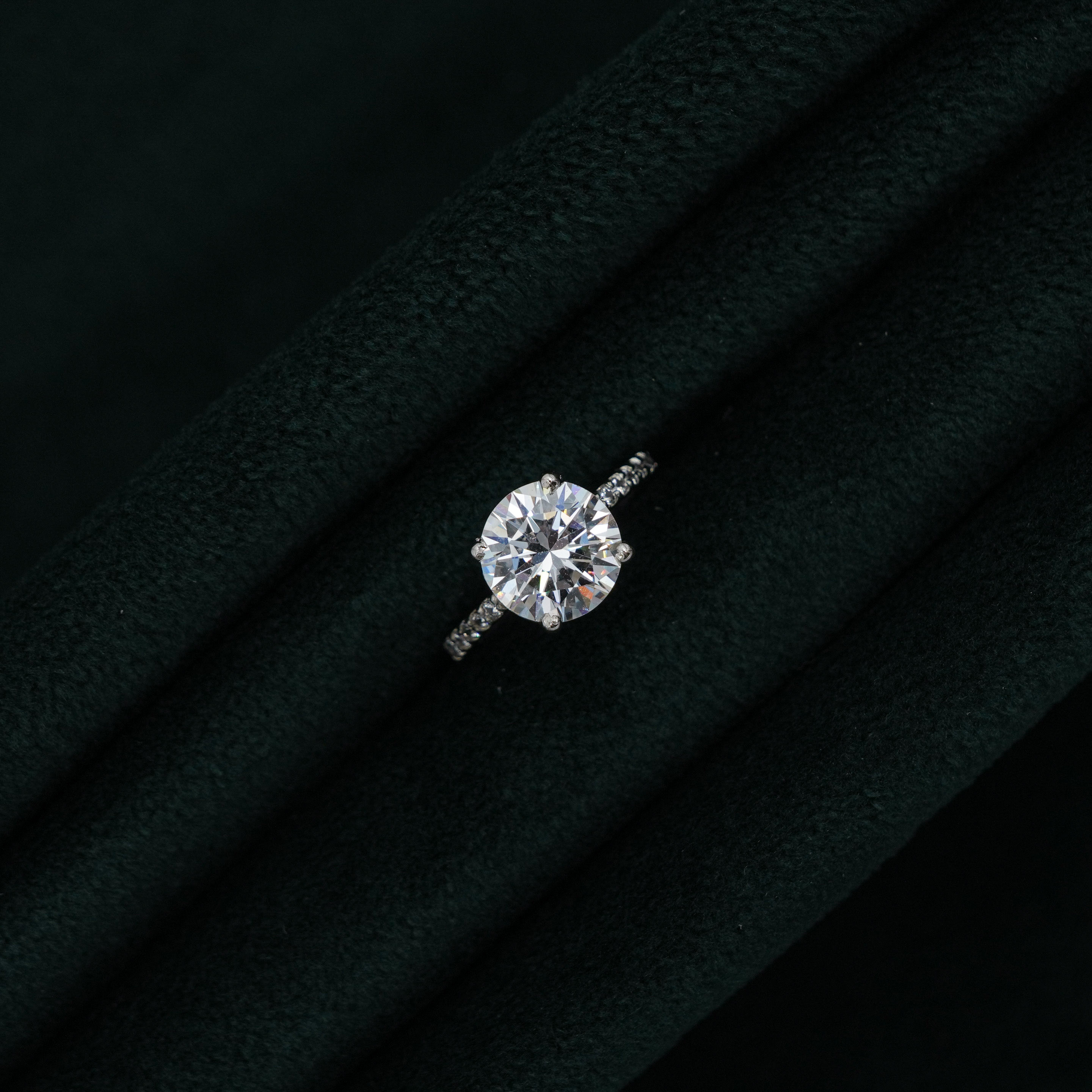 Silver Solitaire Ring