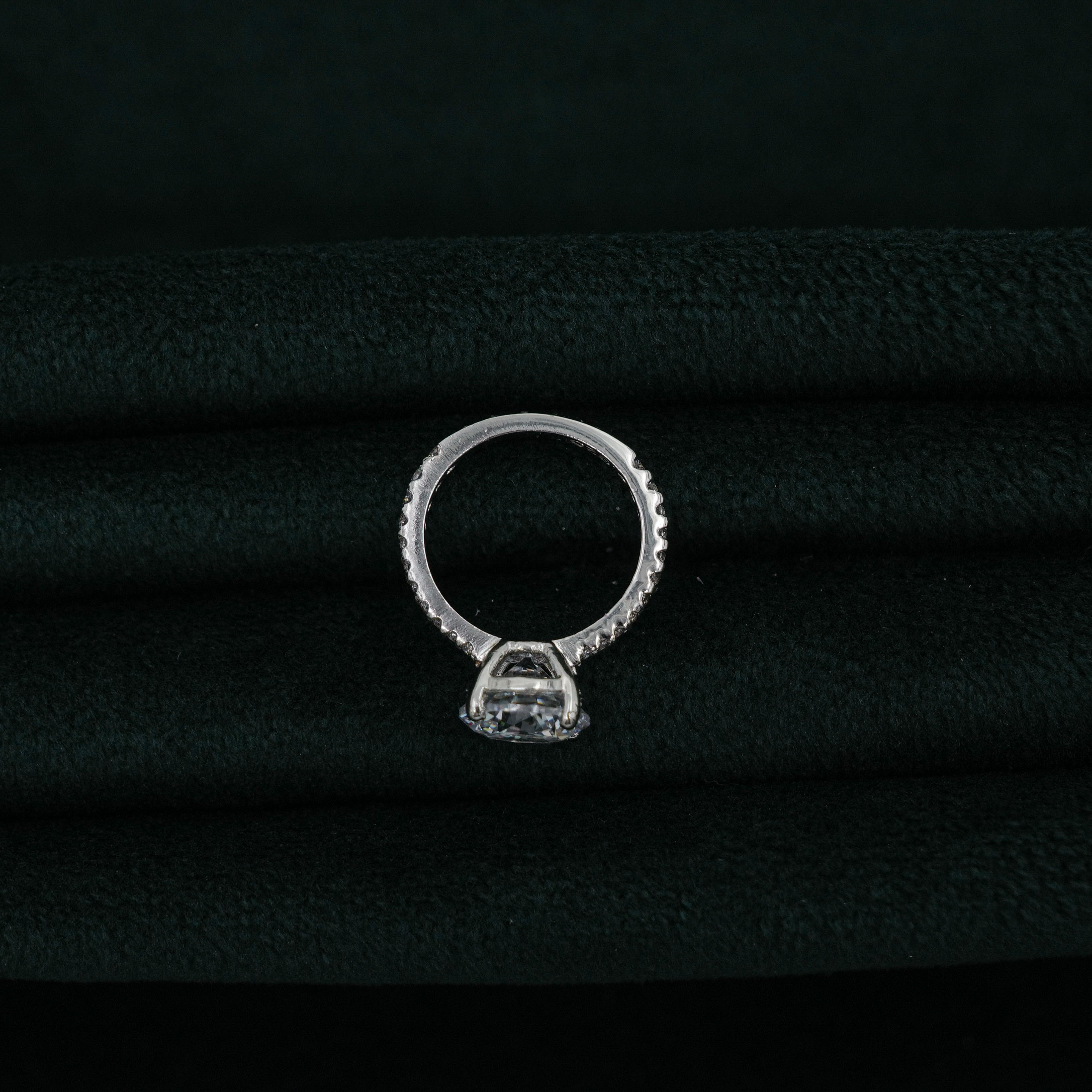 Silver Solitaire Ring