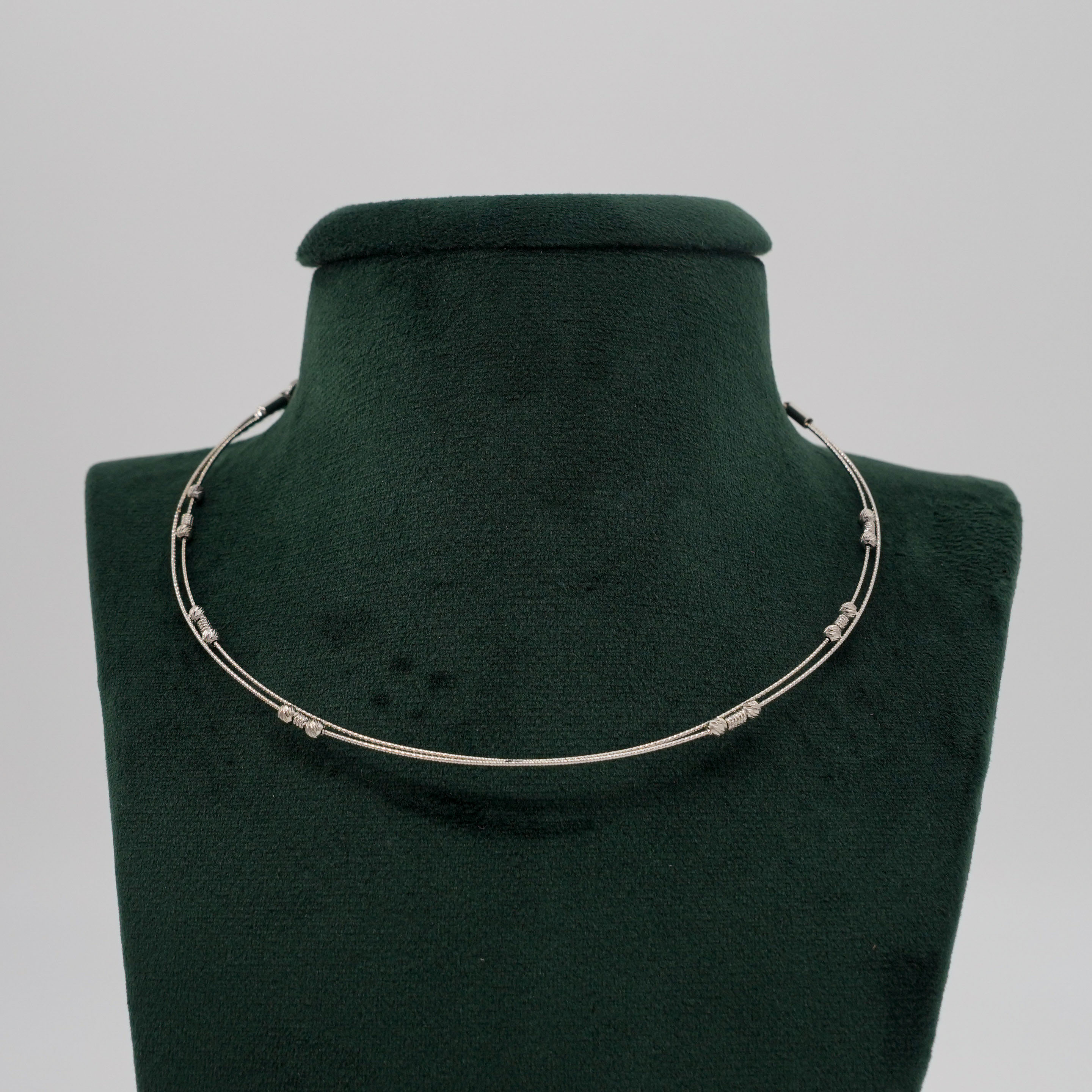 Tulasii - The Concept Jewelry - Silver Bead Necklace