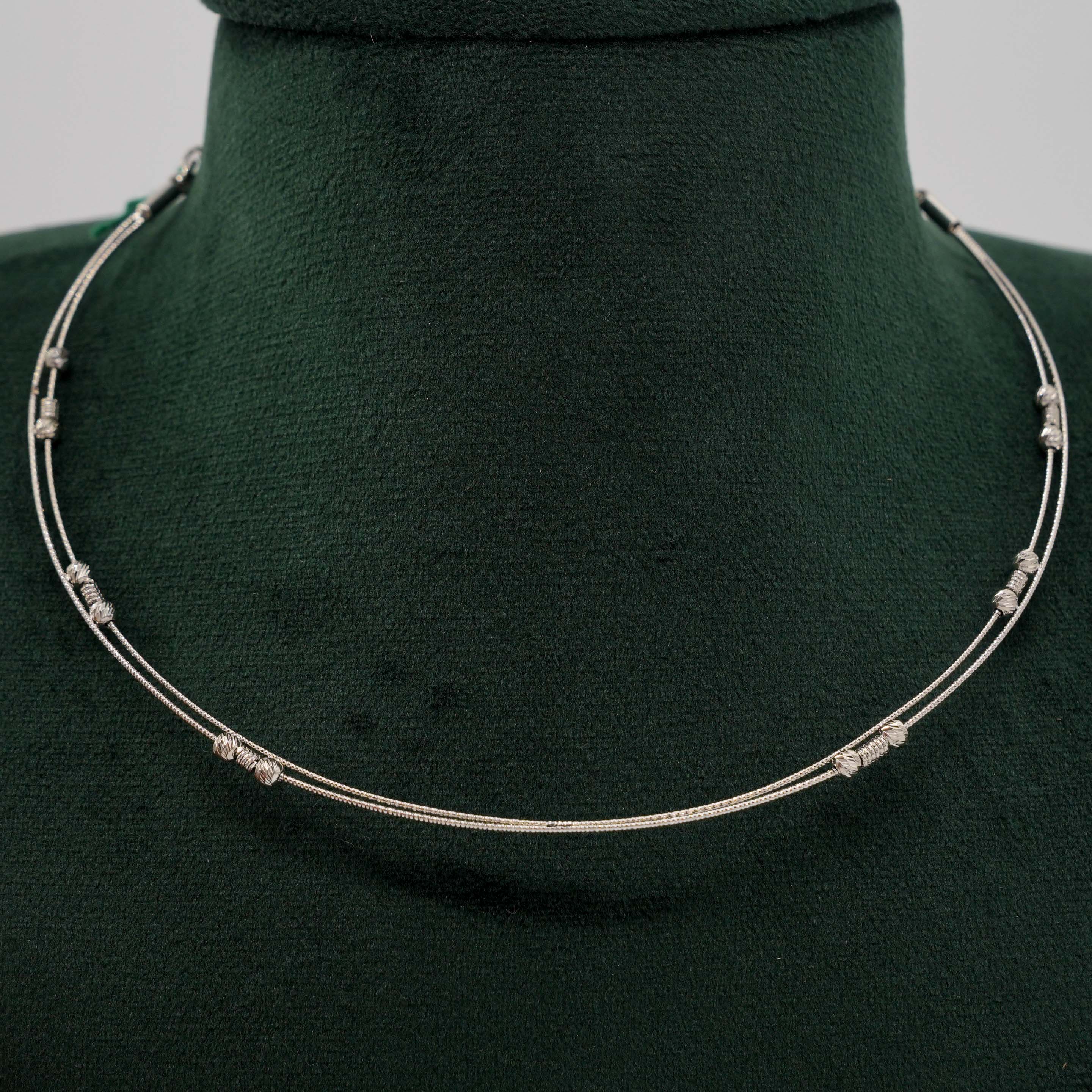 Tulasii - The Concept Jewelry - Silver Bead Necklace