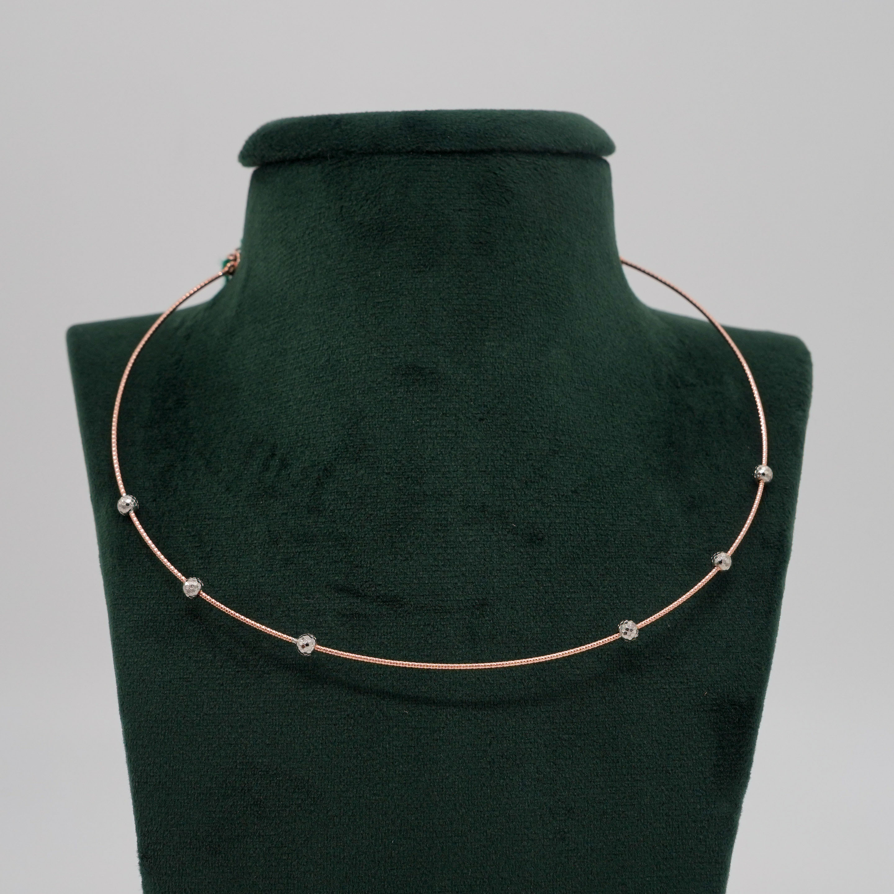 Tulasii - The Concept Jewelry - Silver Beaded Necklace