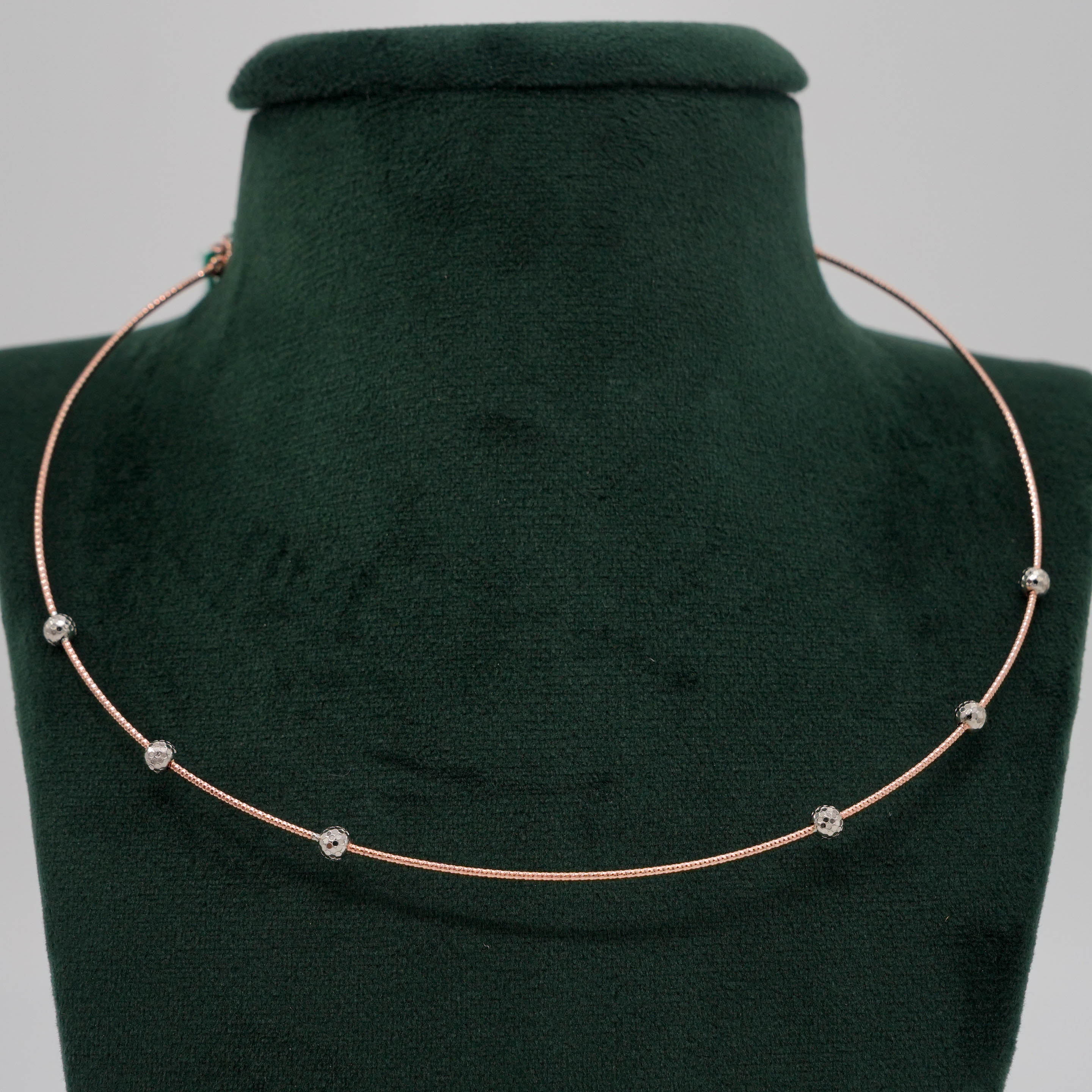 Tulasii - The Concept Jewelry - Silver Beaded Necklace