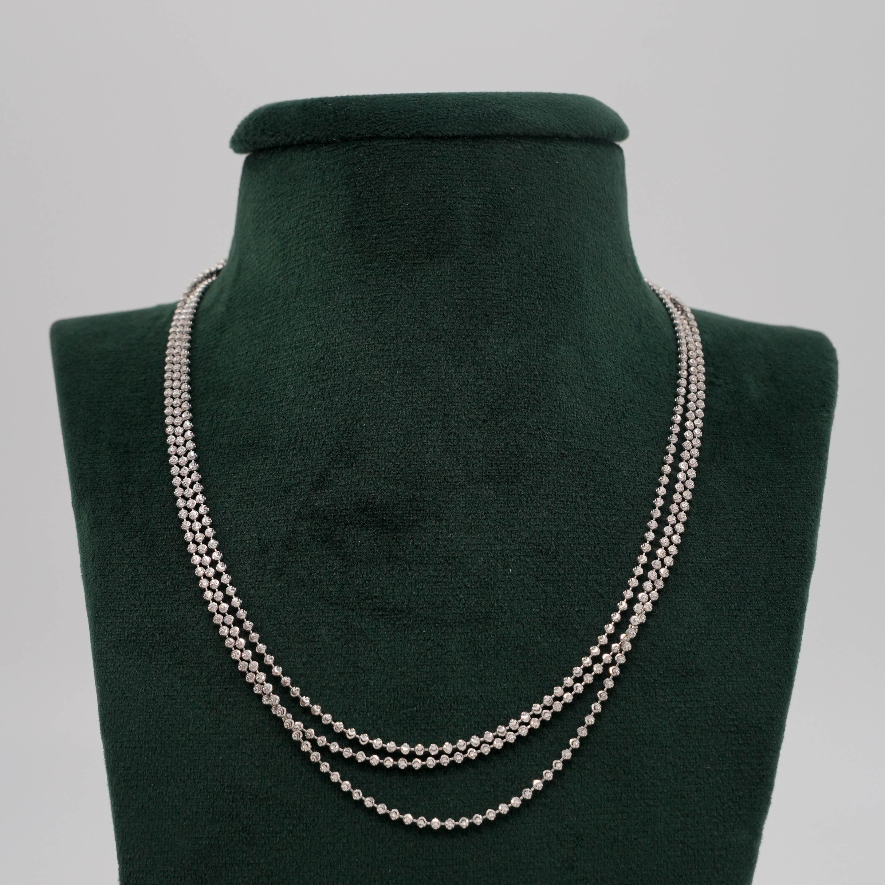 Tulasii - The Concept Jewelry - Silver Beaded Necklace