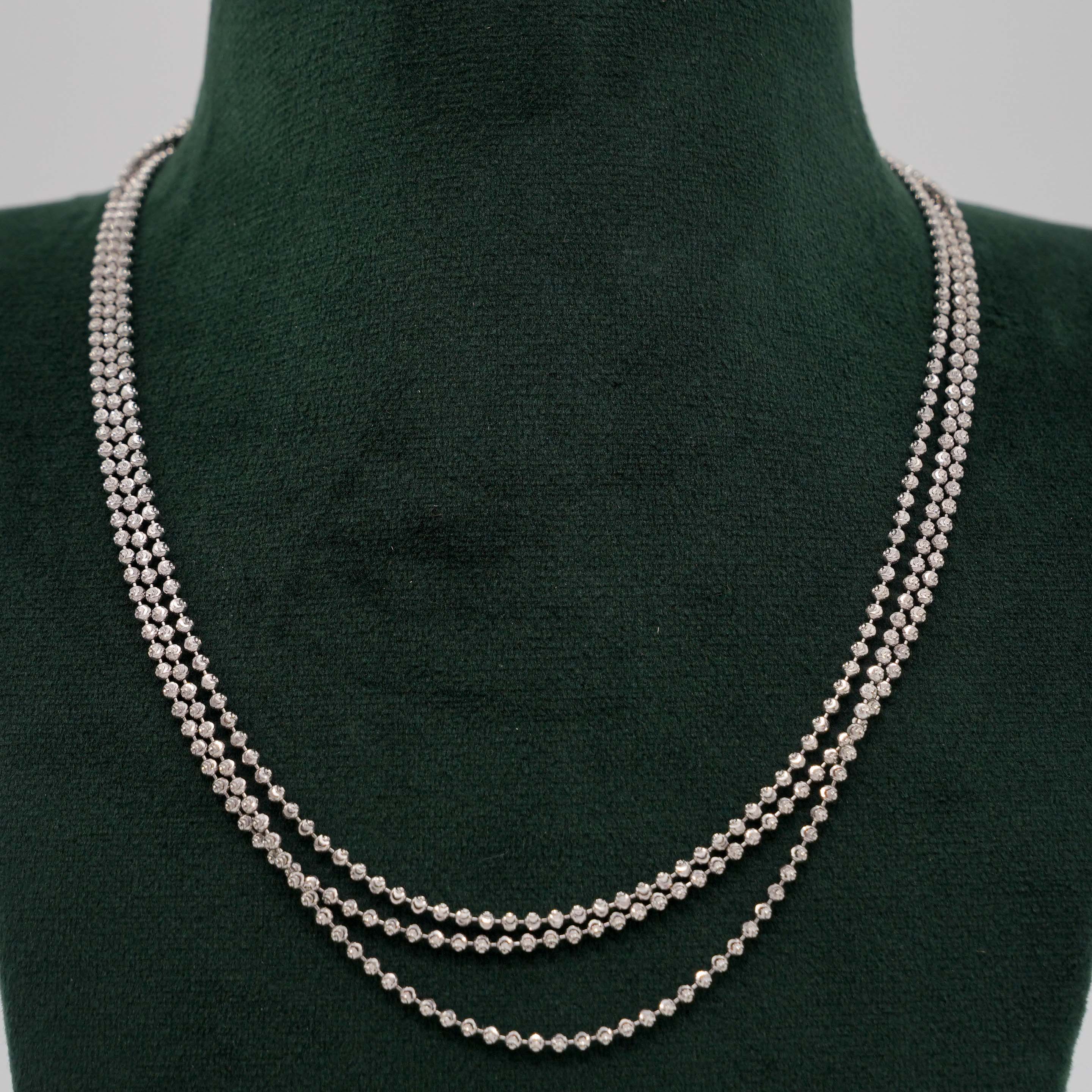 Tulasii - The Concept Jewelry - Silver Beaded Necklace