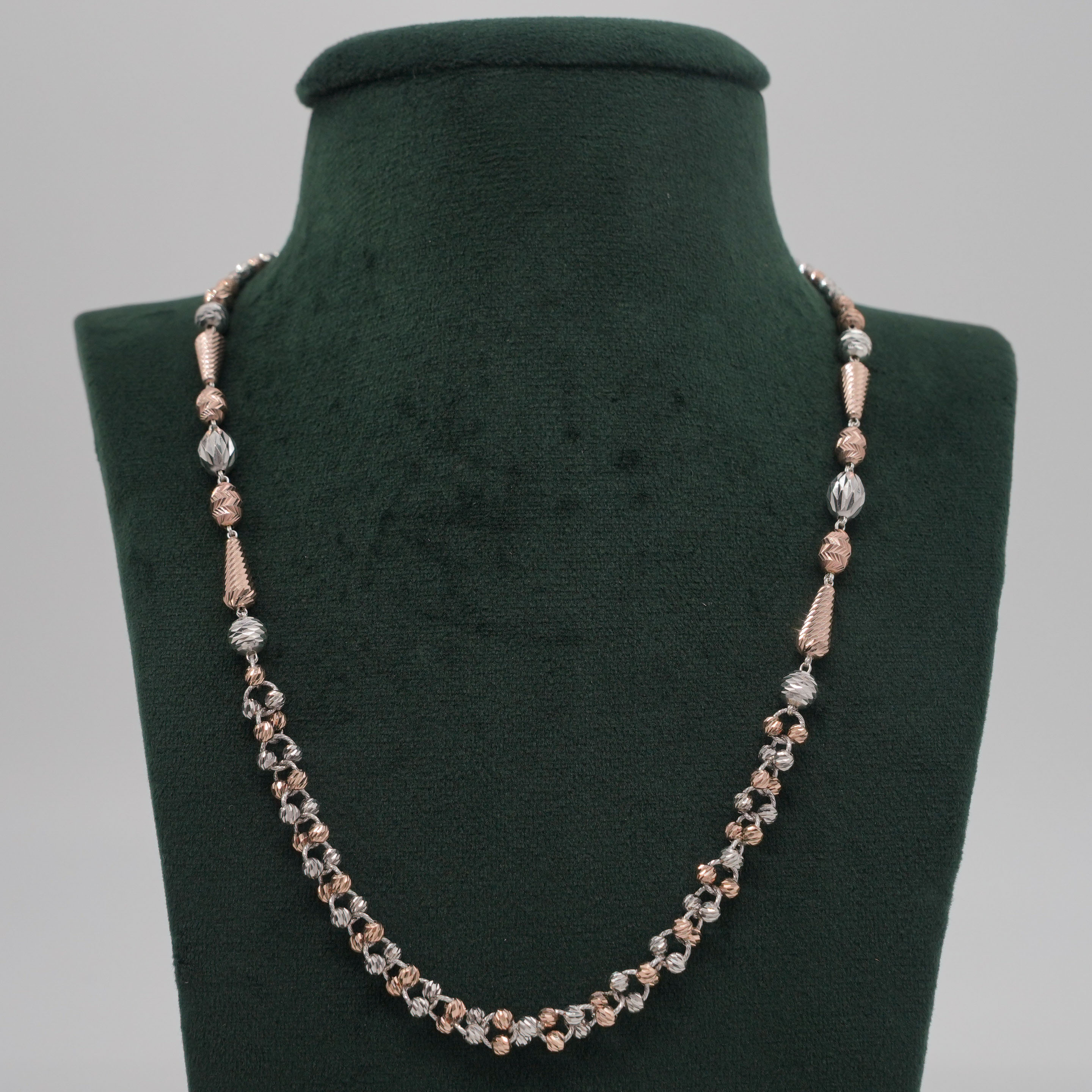 Tulasii - The Concept Jewelry - Silver Beaded Necklace