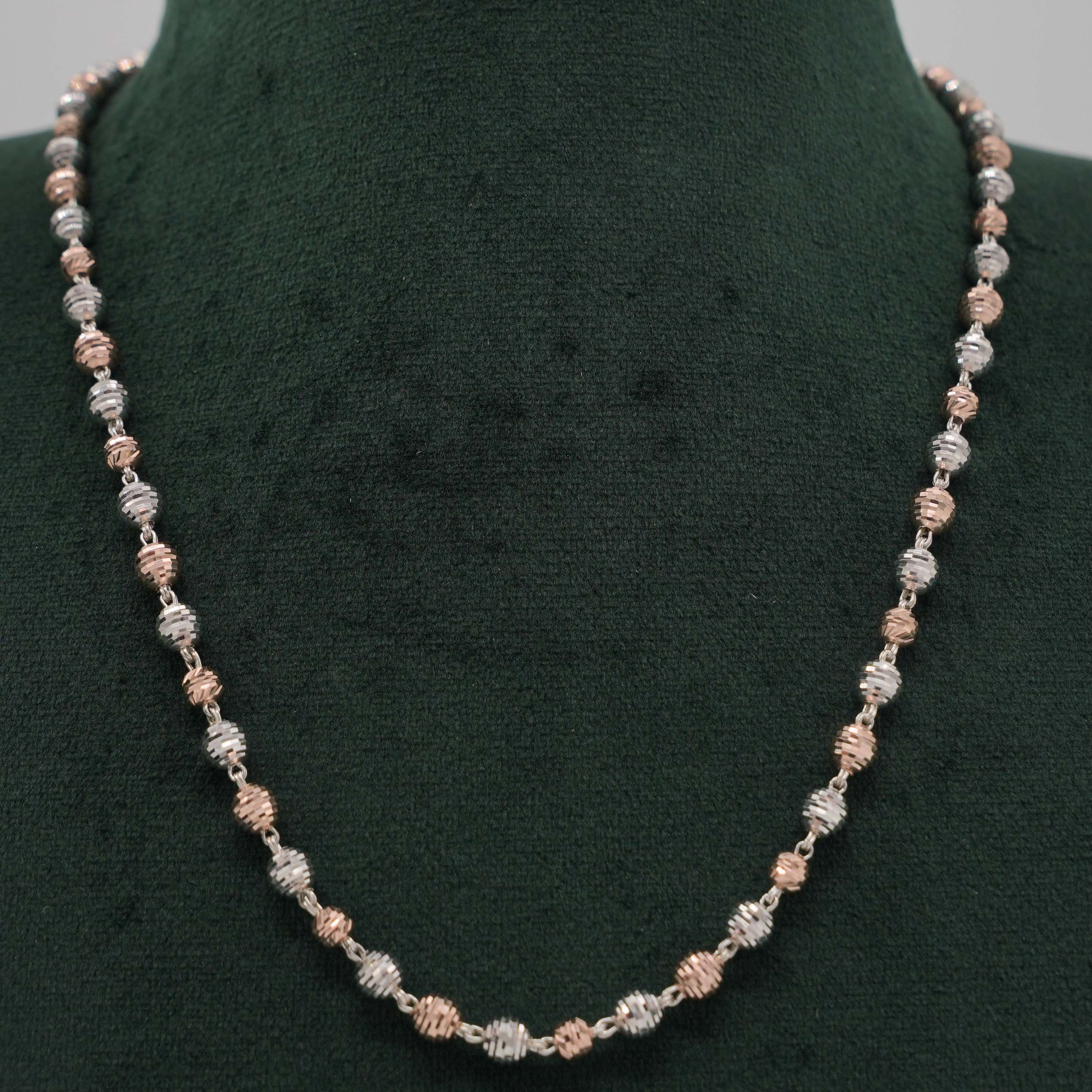 Tulasii - The Concept Jewelry - Silver Beaded Necklace