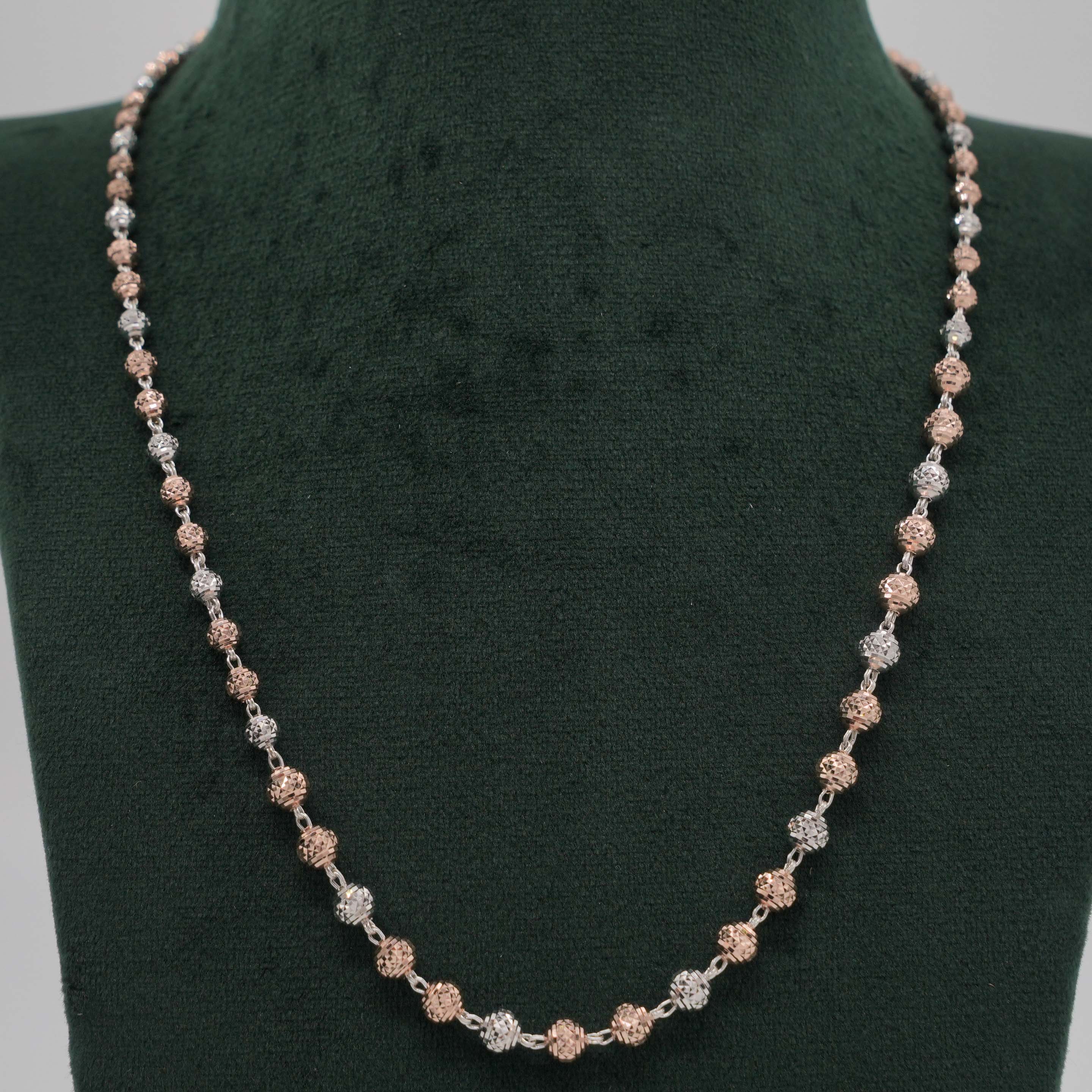 Tulasii - The Concept Jewelry - Silver Beaded Necklace