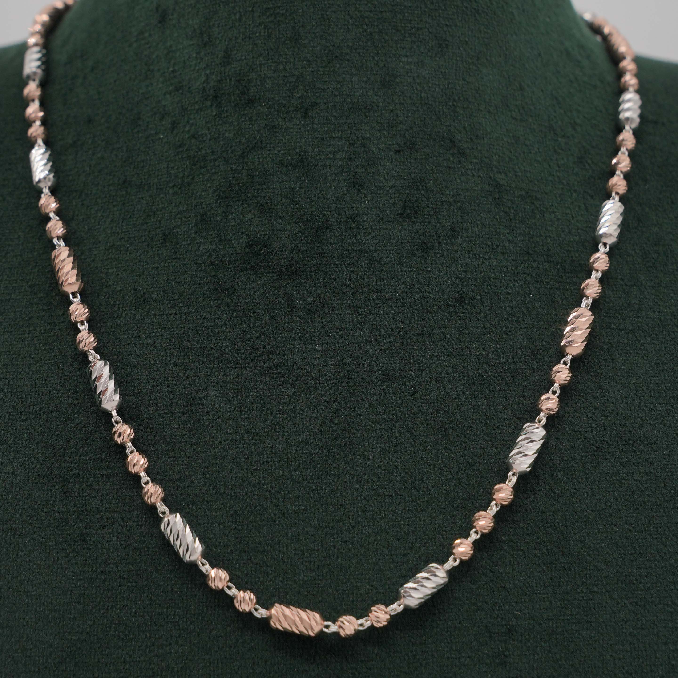 Tulasii - The Concept Jewelry - Silver Beaded Necklace