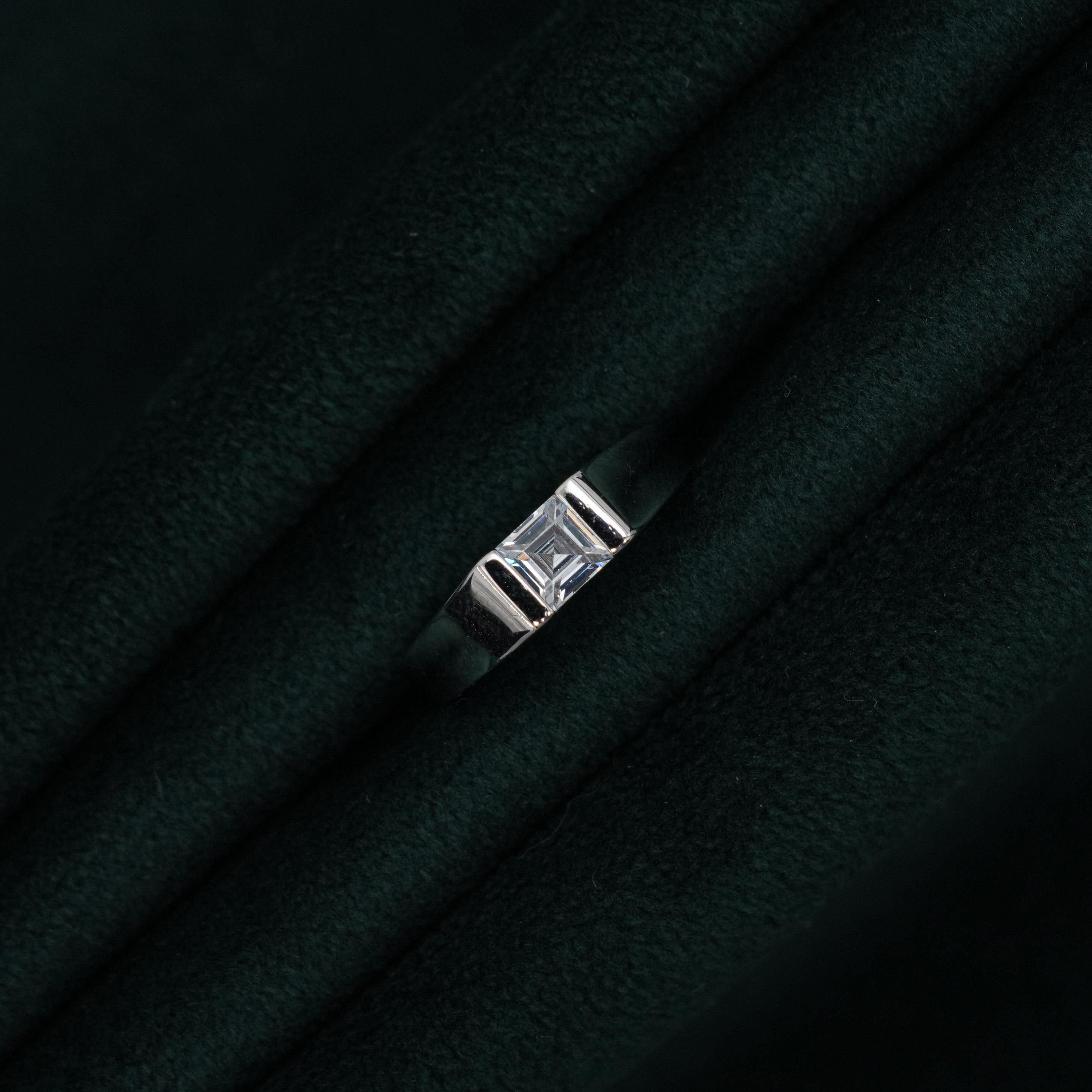 Silver Square Ring