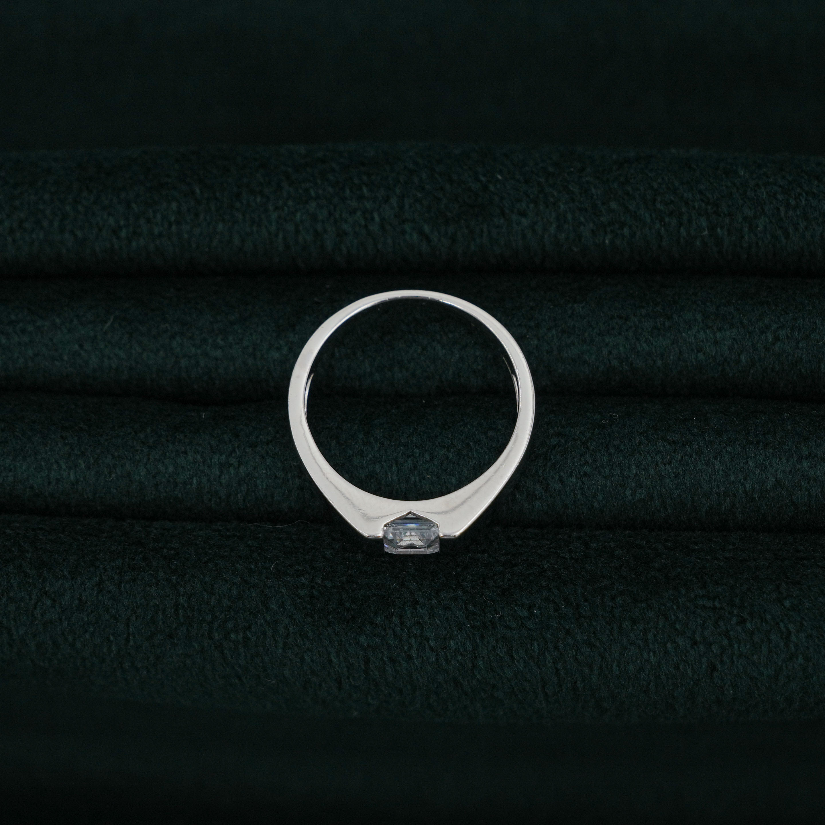 Silver Square Ring