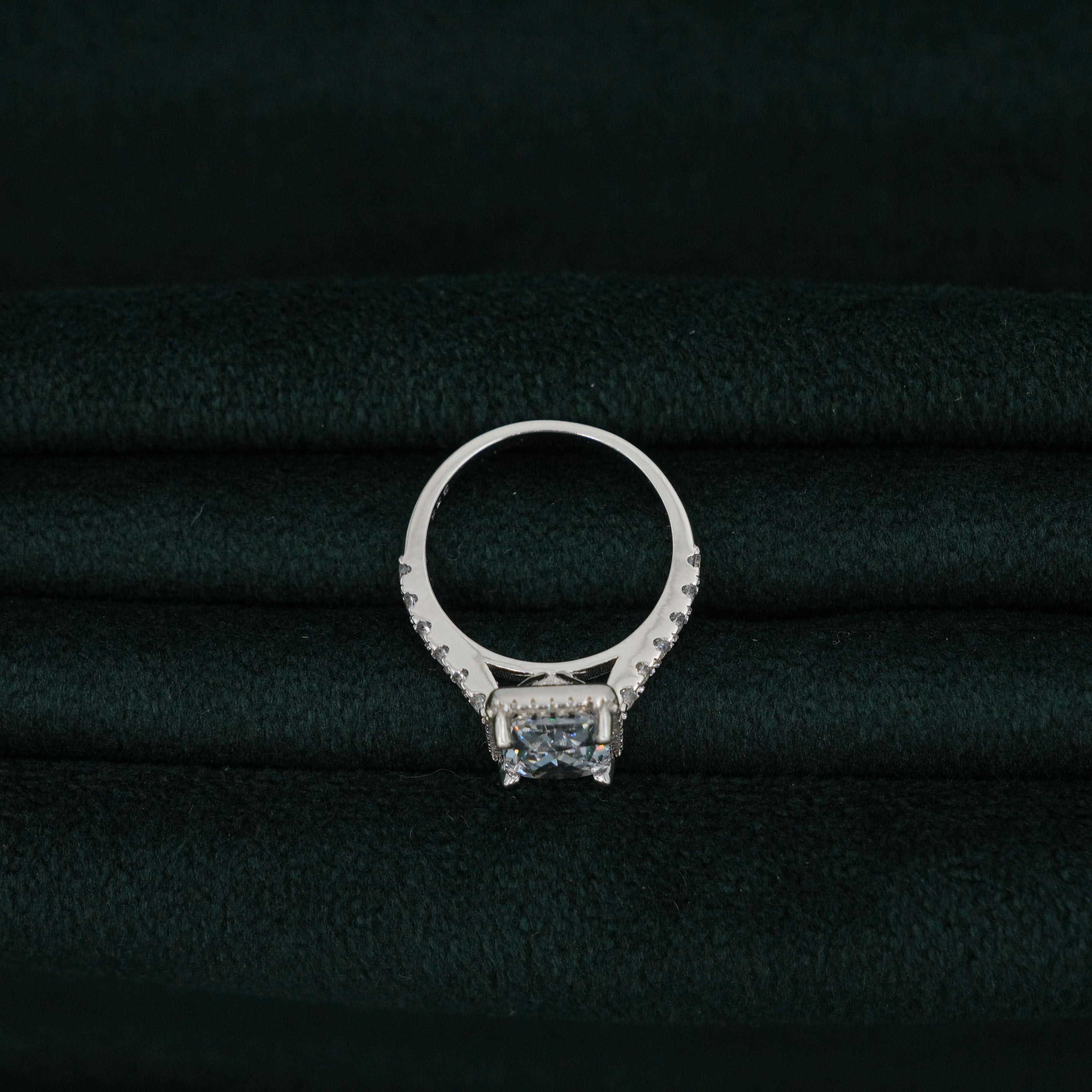 Silver Halo Ring
