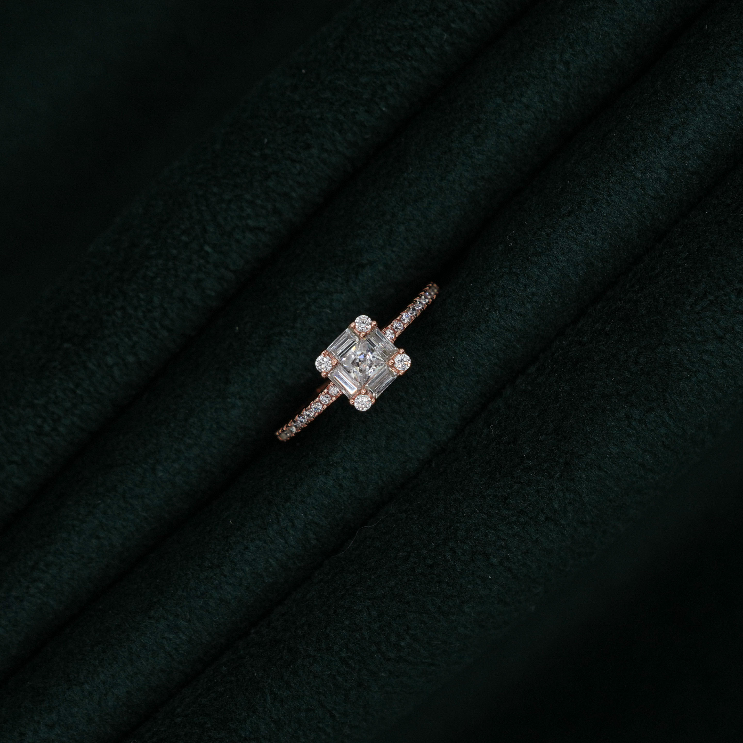Silver Square Ring