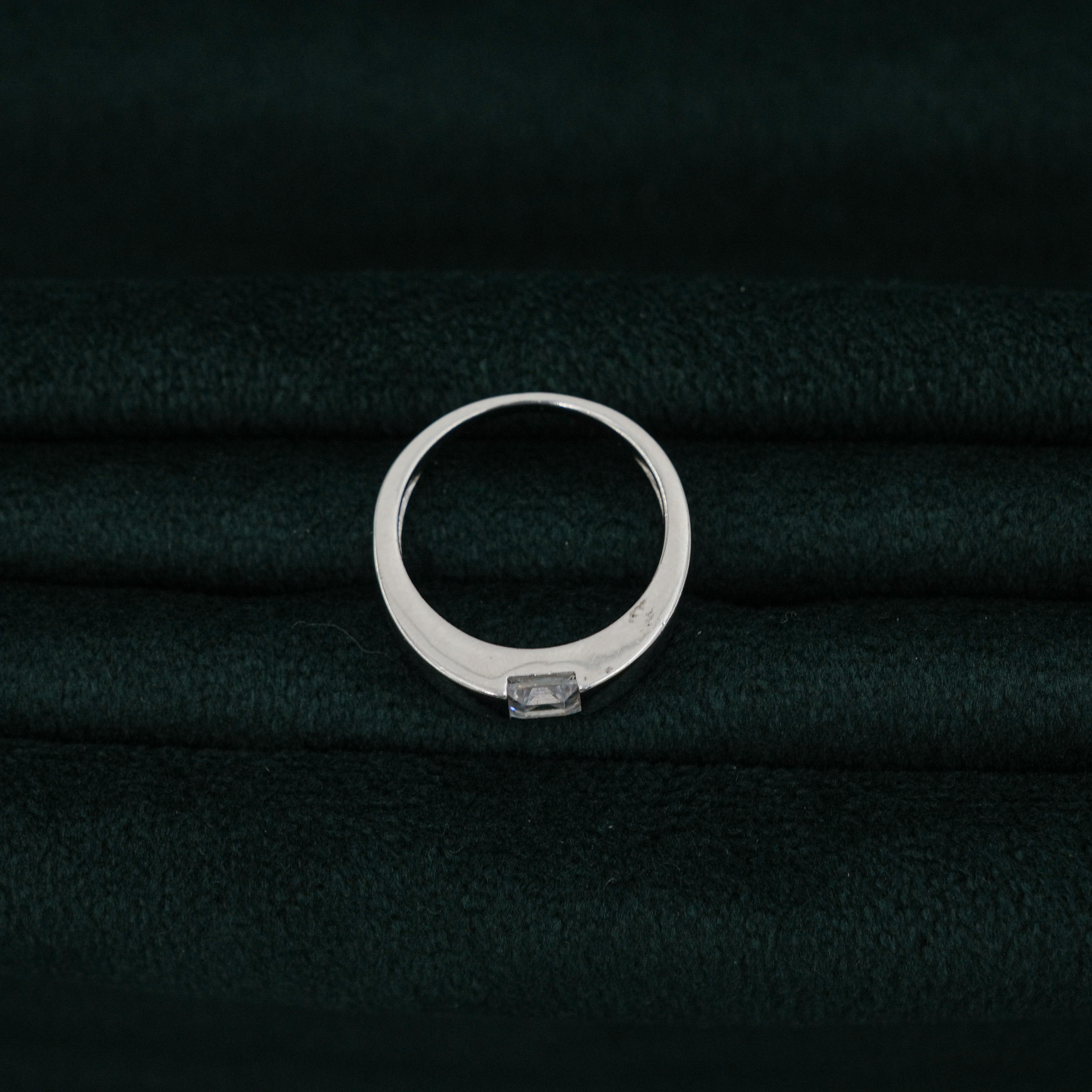 Silver Square Ring