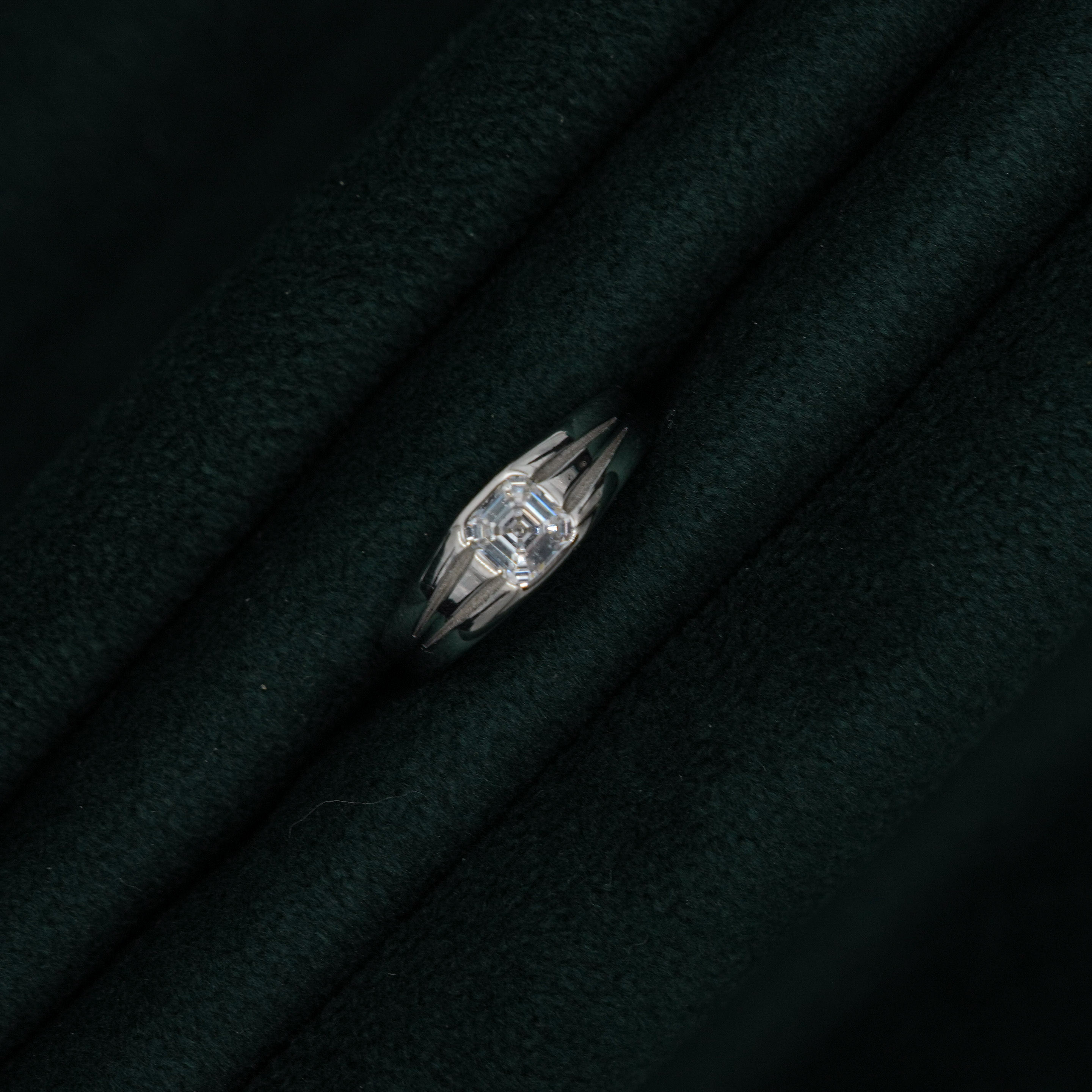 Silver Square Ring