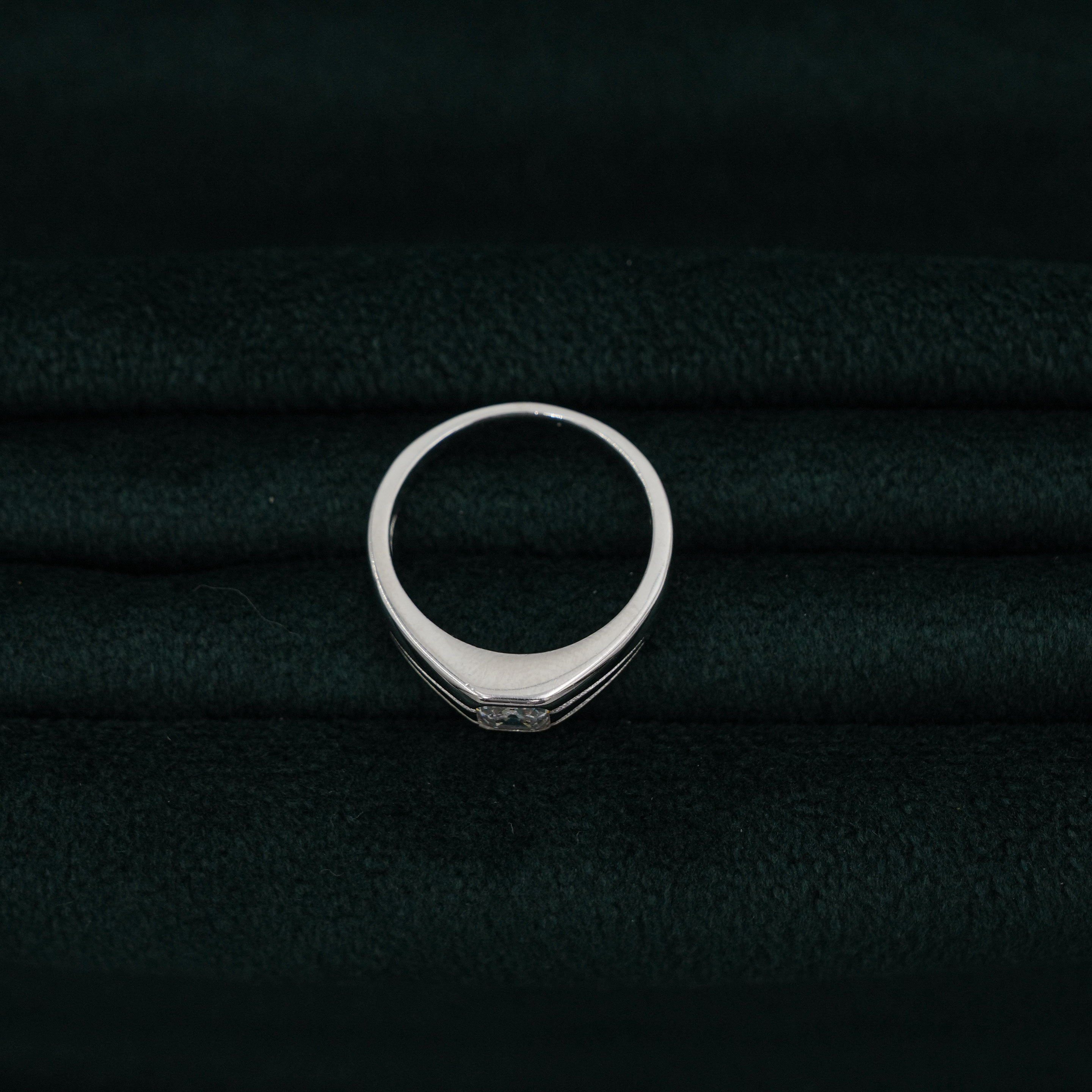 Silver Square Ring