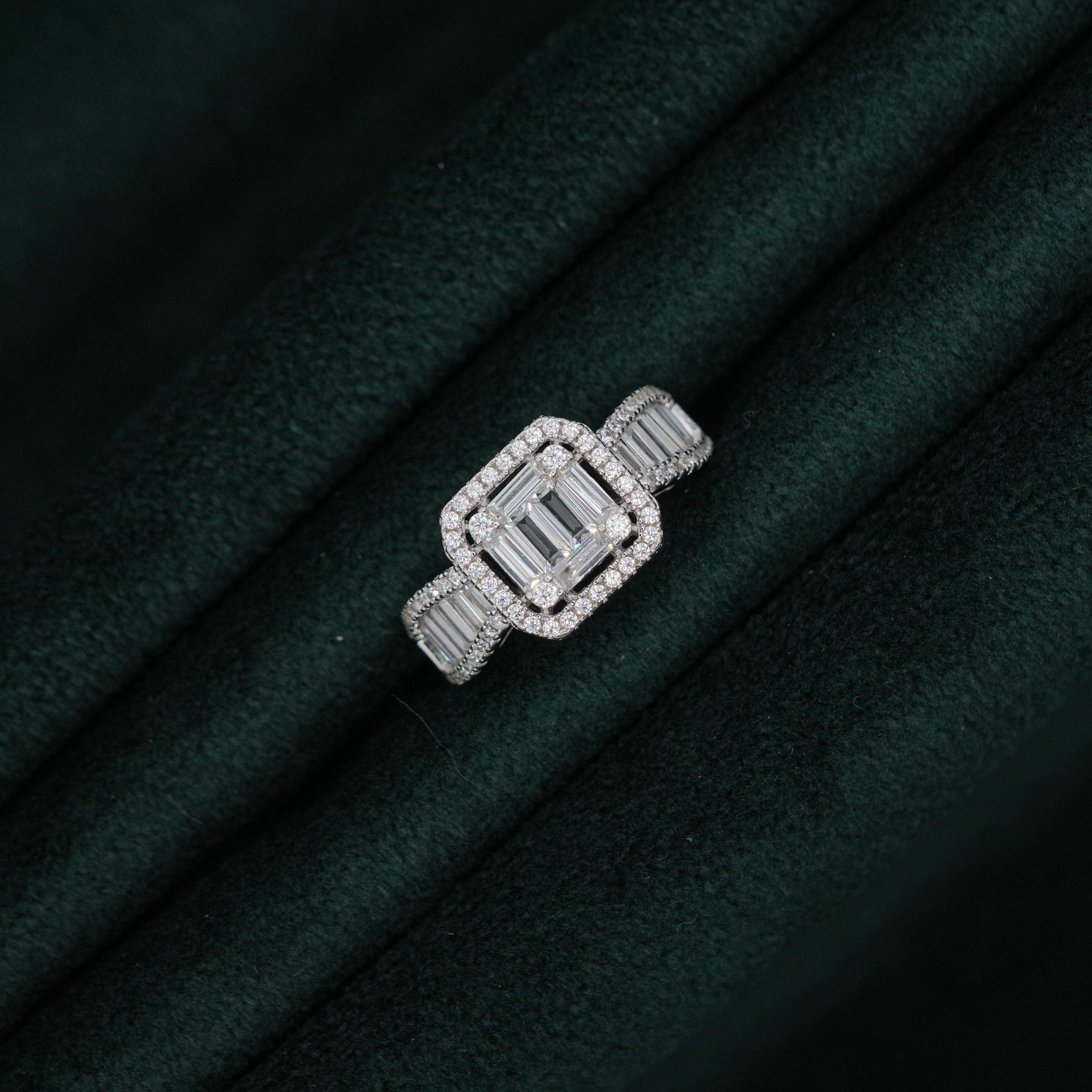 Silver Baguette Ring