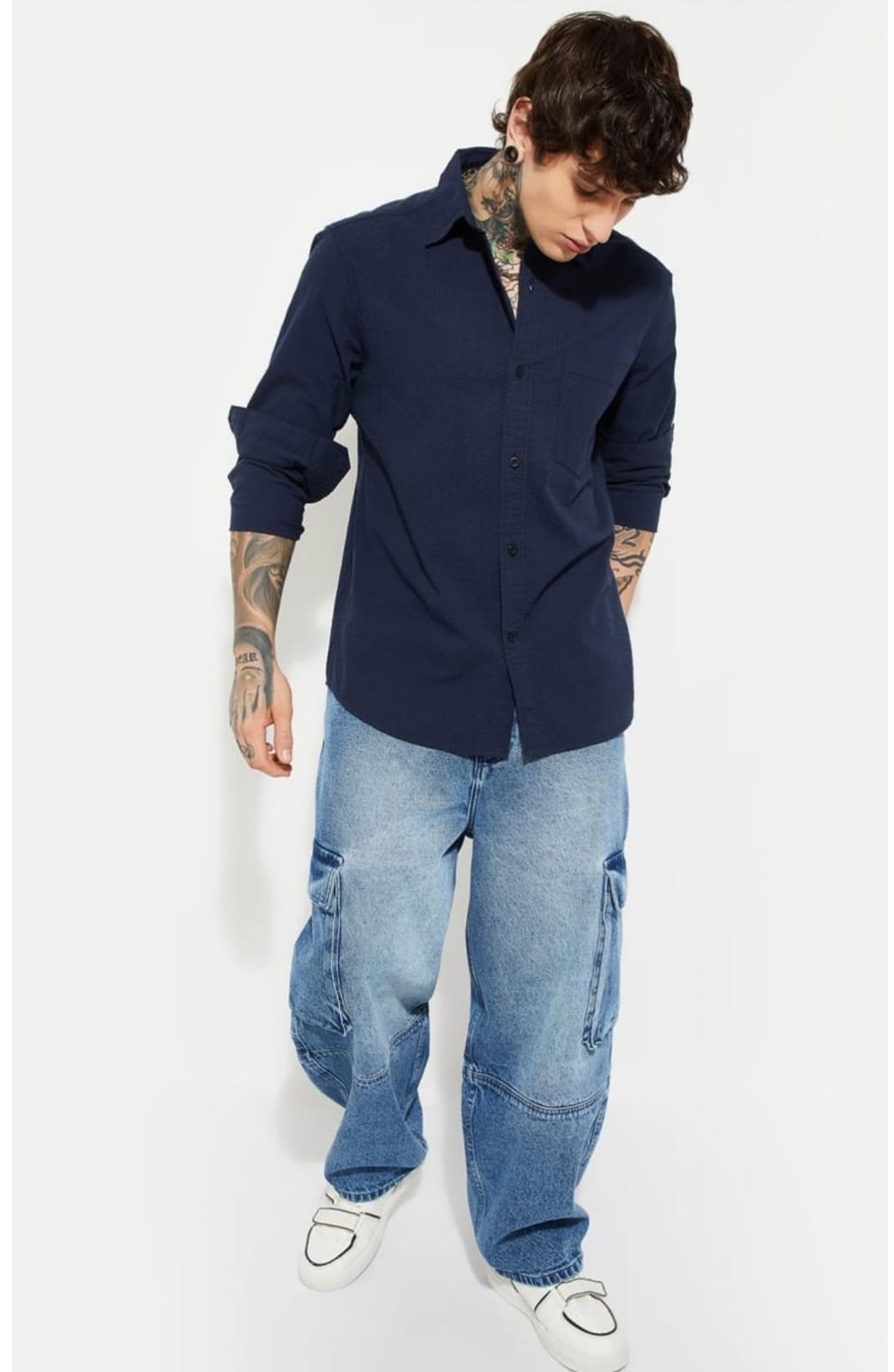 Urban Attic - Dark Blue Shirt
