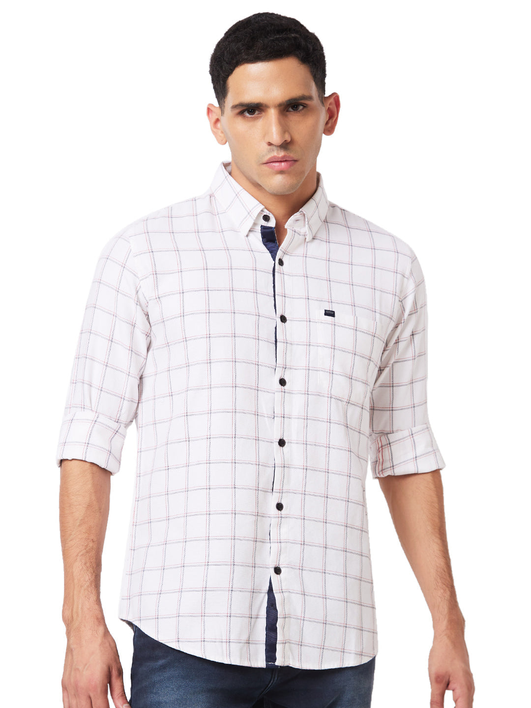 Urban Attic - Men's Full Sleeves White  Shirt