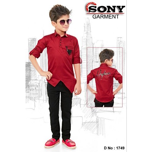 Urban Attic - Red Colour Shirt