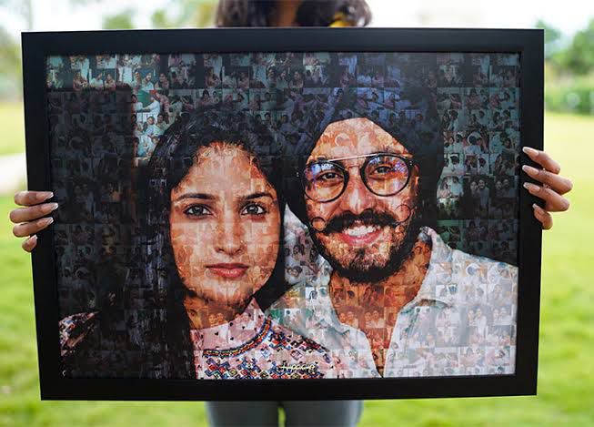 Vgift - Mosaic Photo Frame (Size: 12x18 inches)