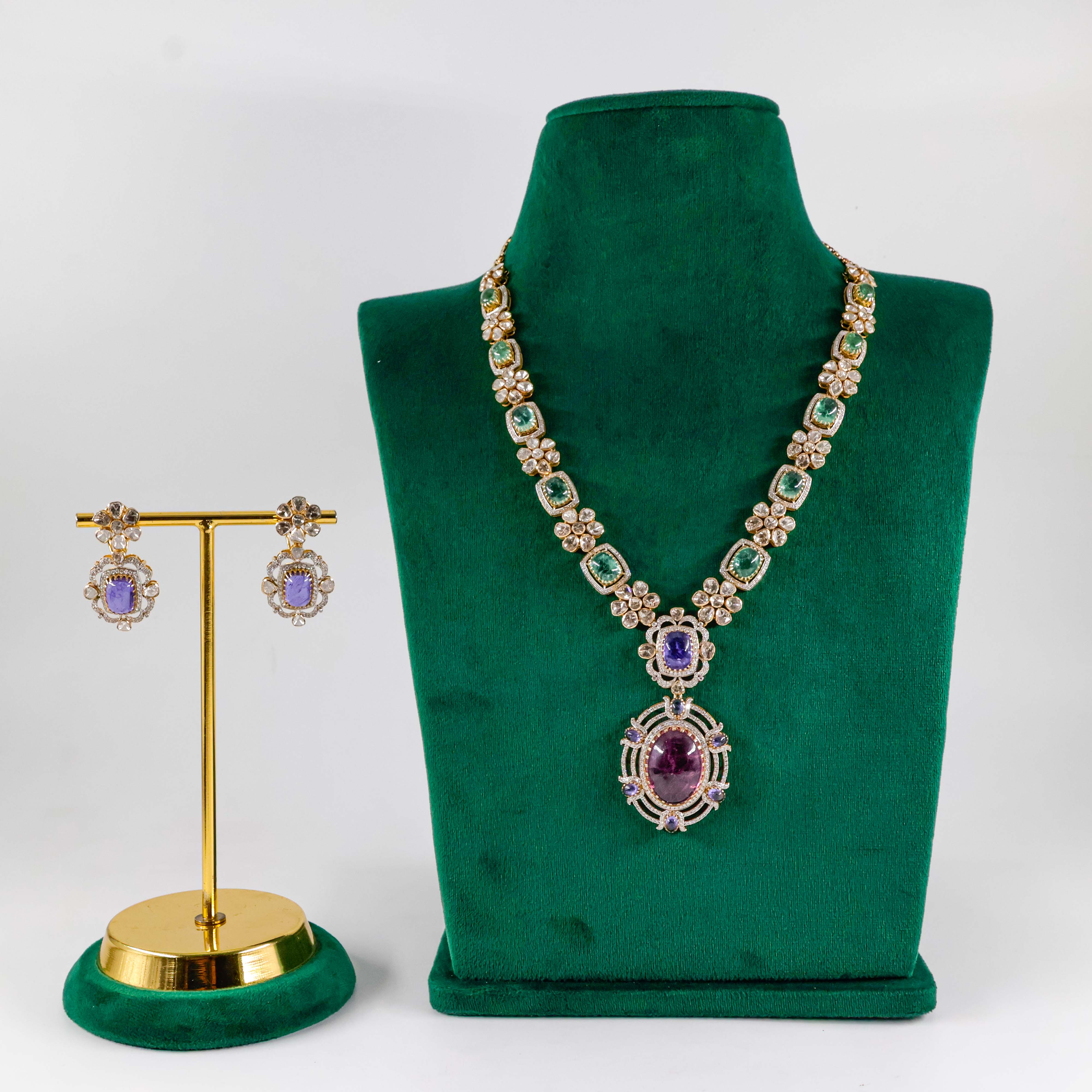 Varahi Jewels - Gold Long Haram Set