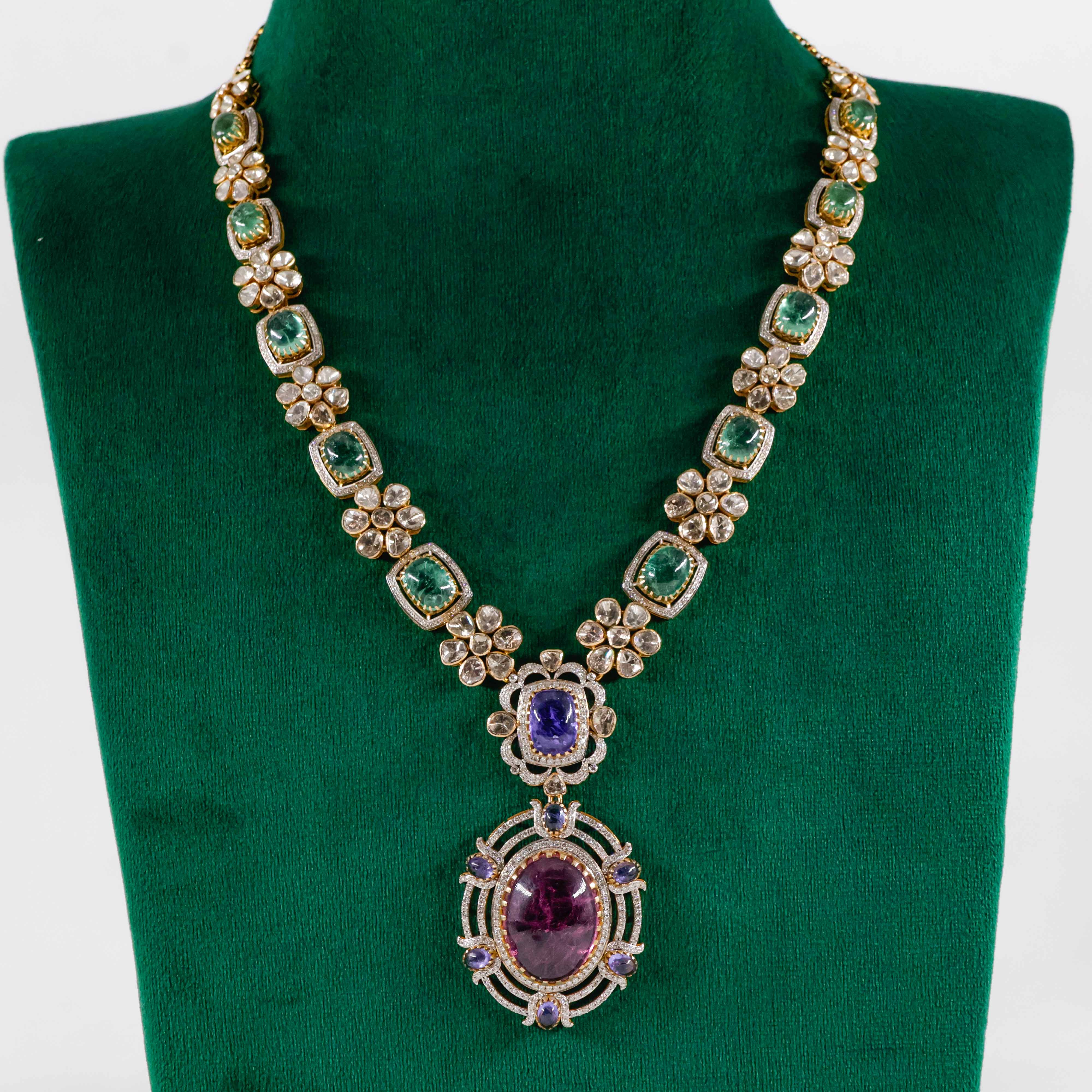Varahi Jewels - Gold Long Haram Set
