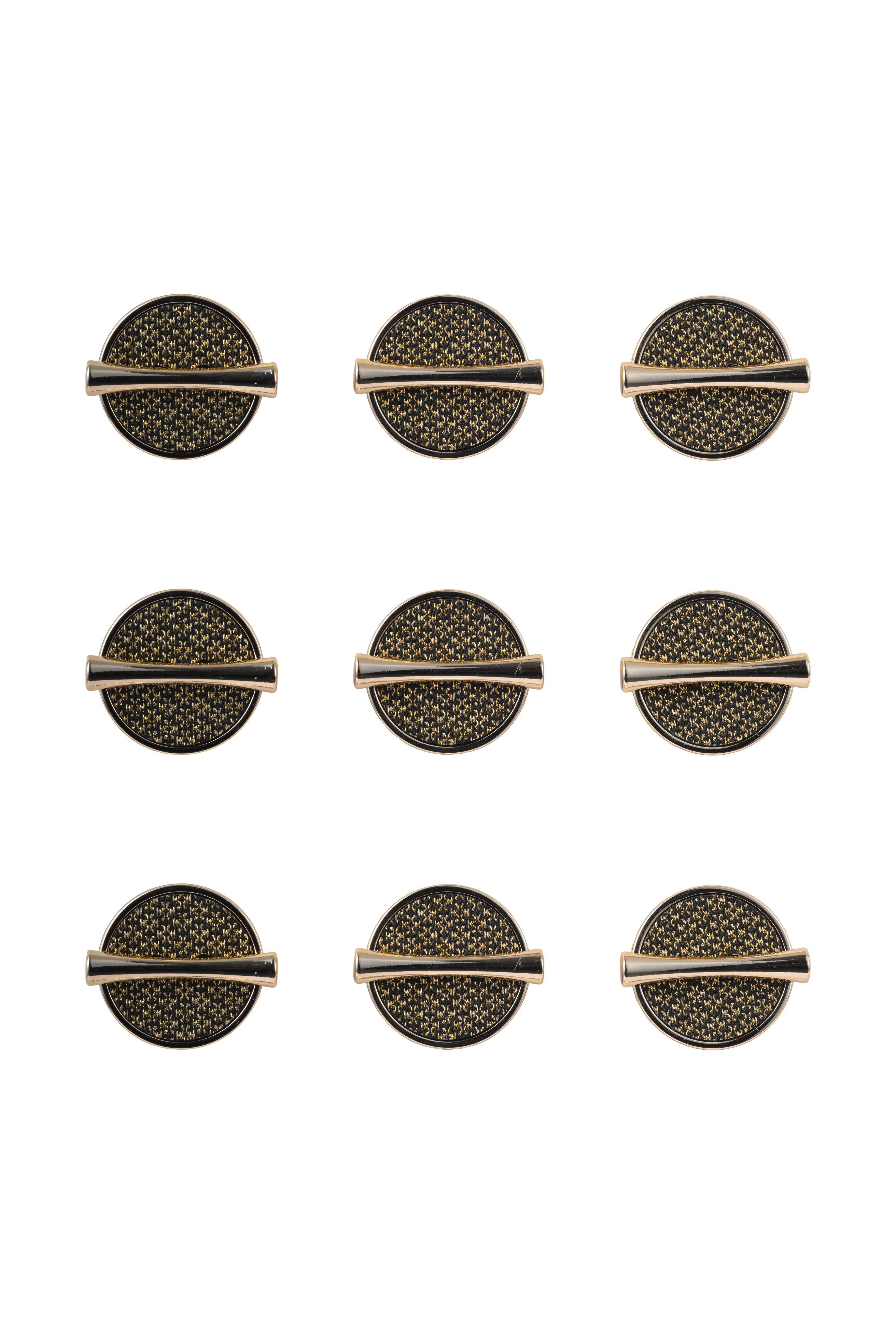 Vardha - Gold Pattern Button