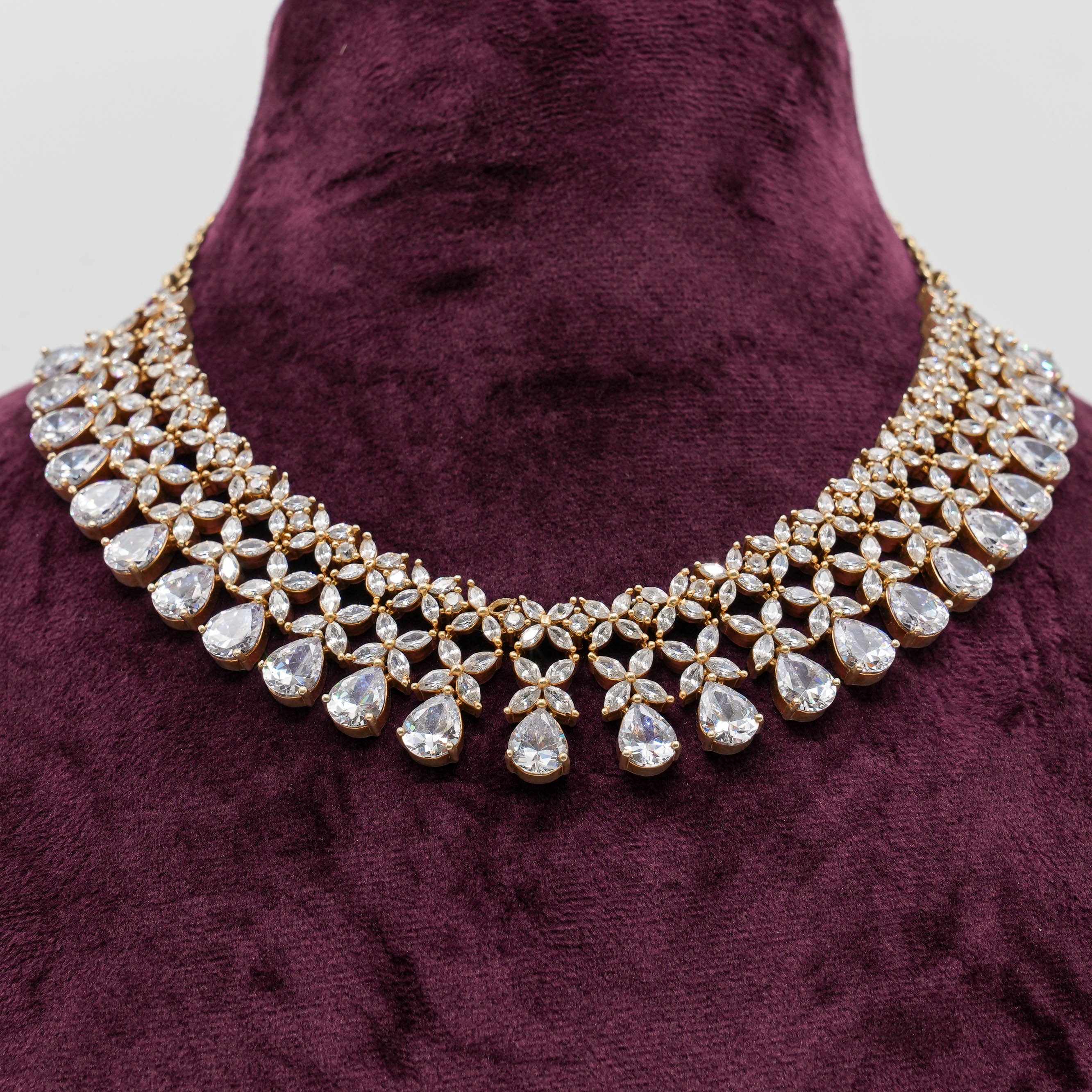 Ved Jewellers - CZ Necklace Set