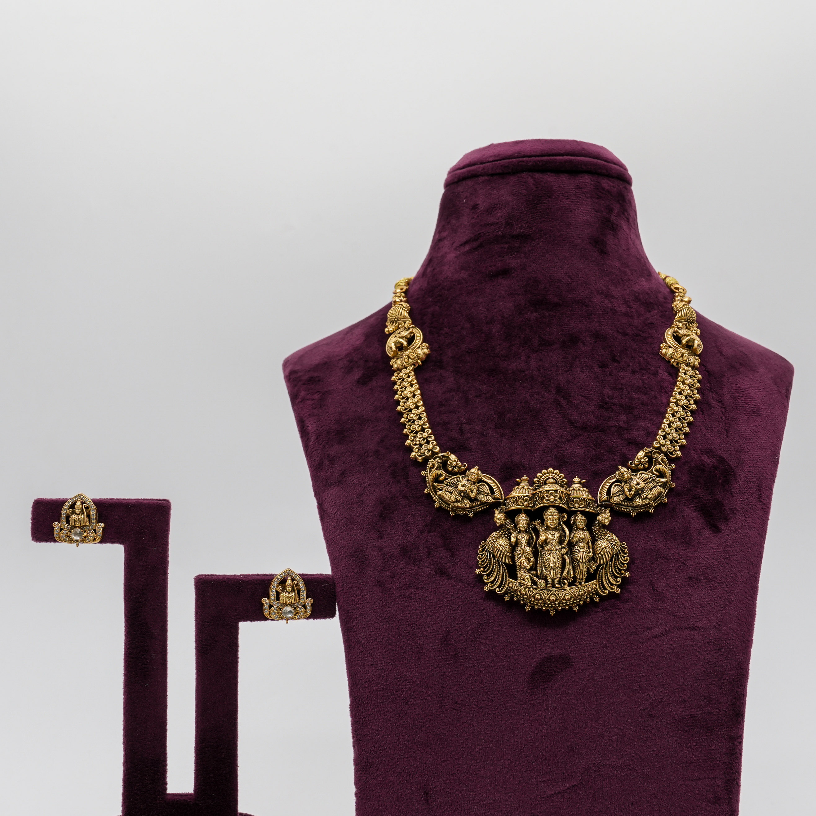 Ved Jewellers - Temple Necklace Set