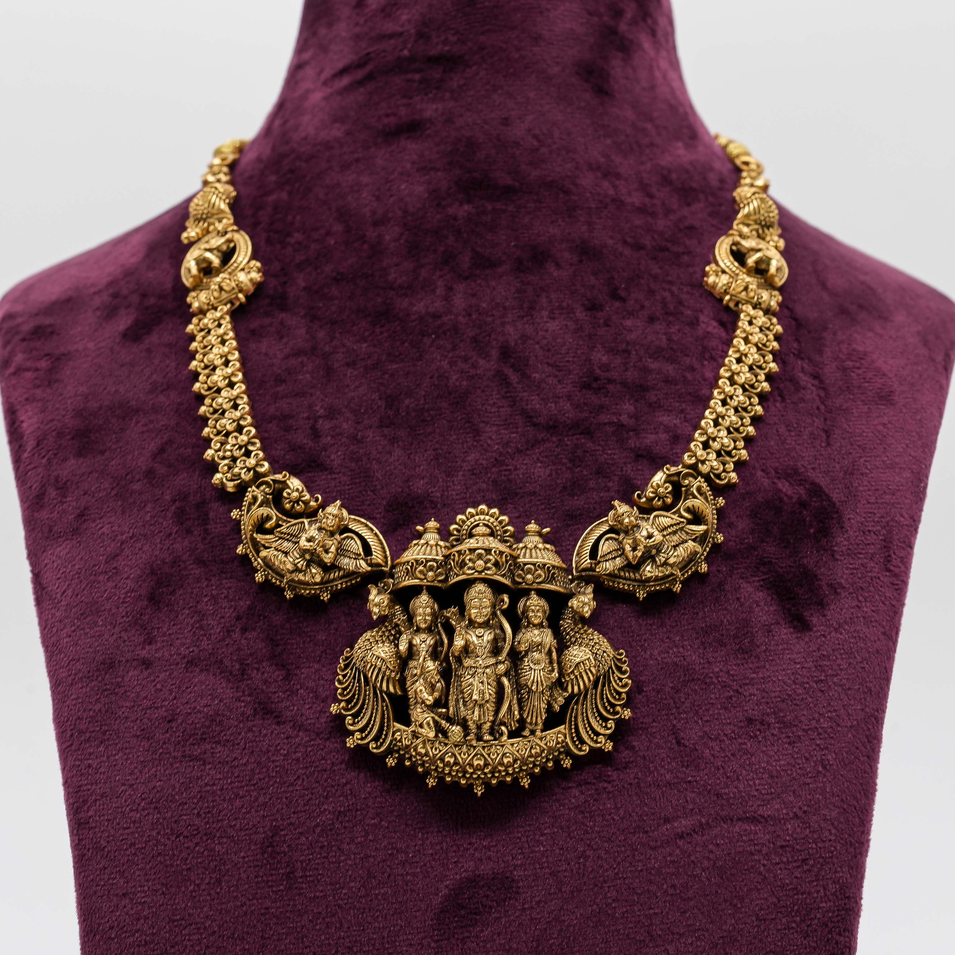 Ved Jewellers - Temple Necklace Set
