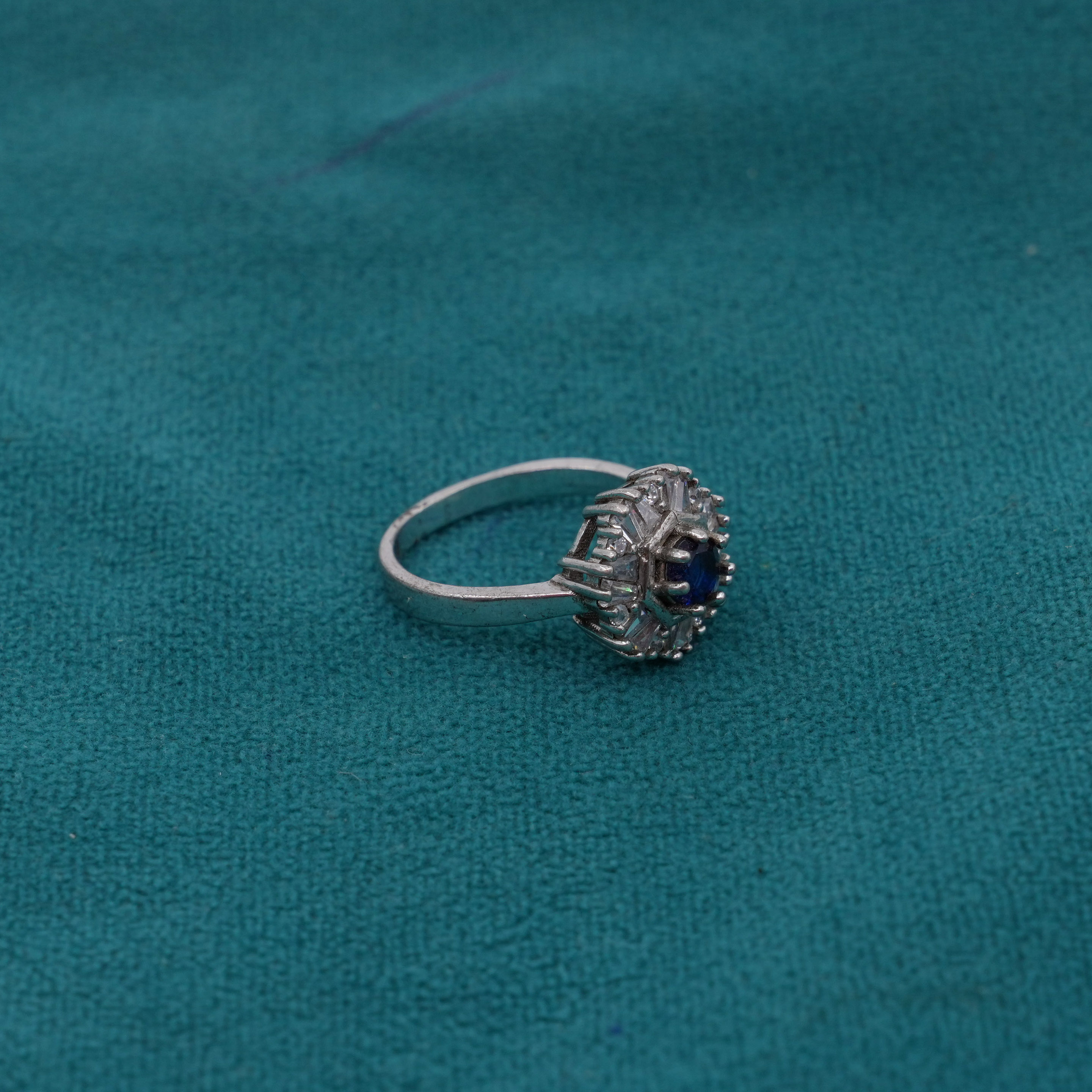 Silver Gemstone Ring